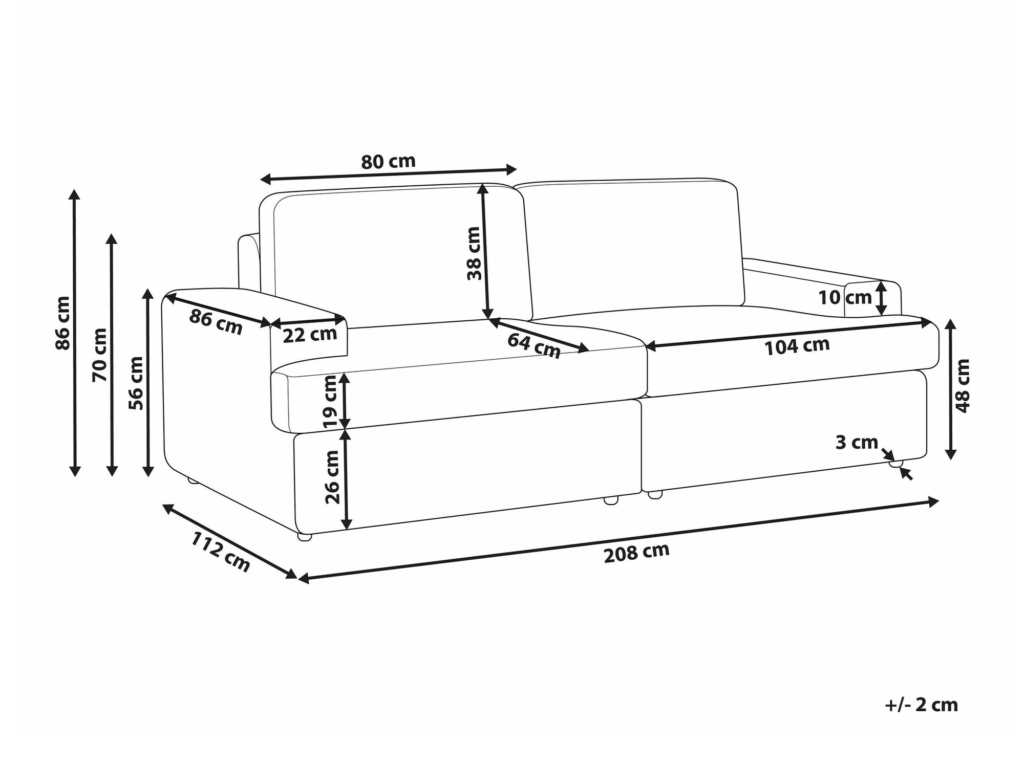 Диван Berwyn 1690 (Светло-серый)