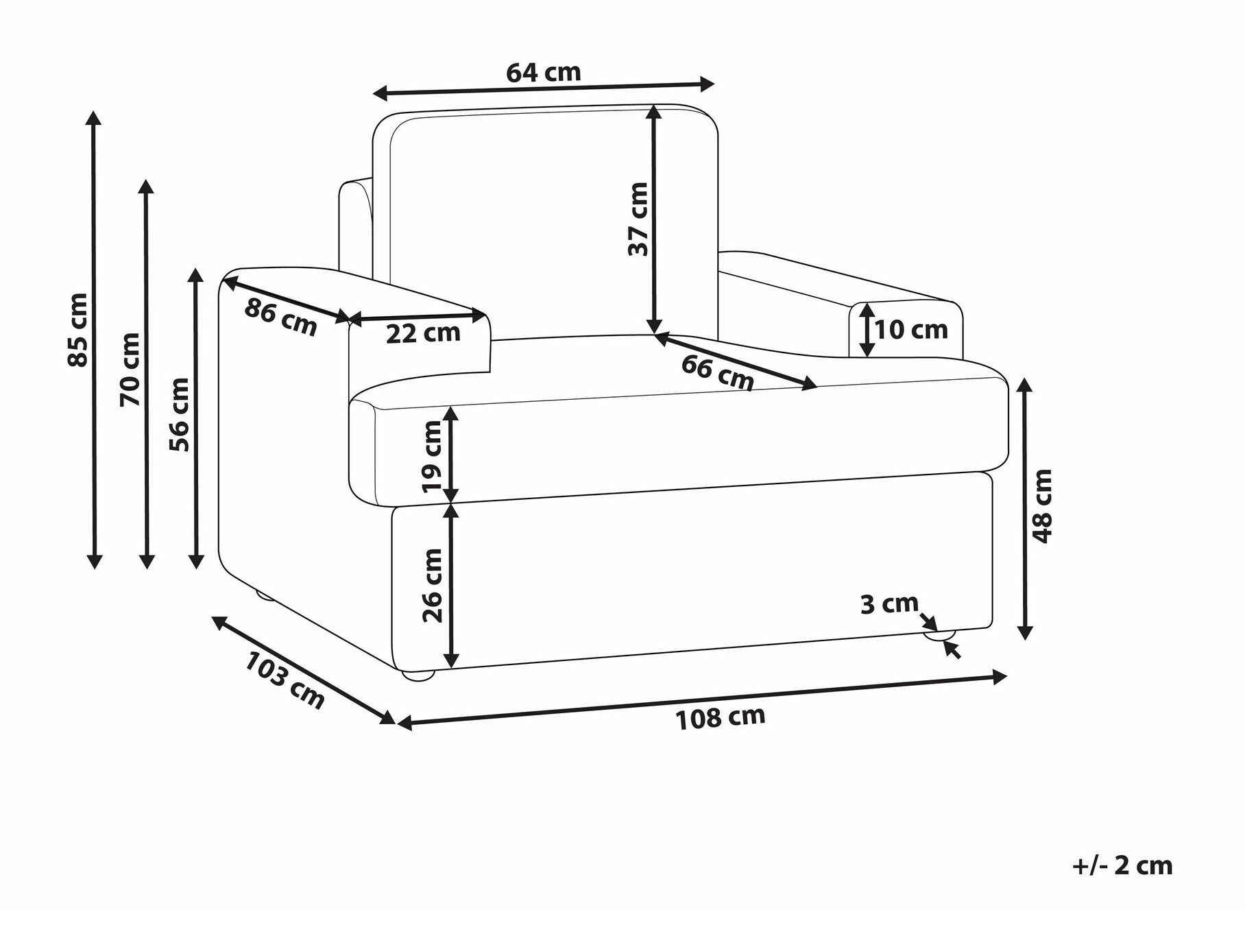 Кресло Berwyn 1689 (Белый)
