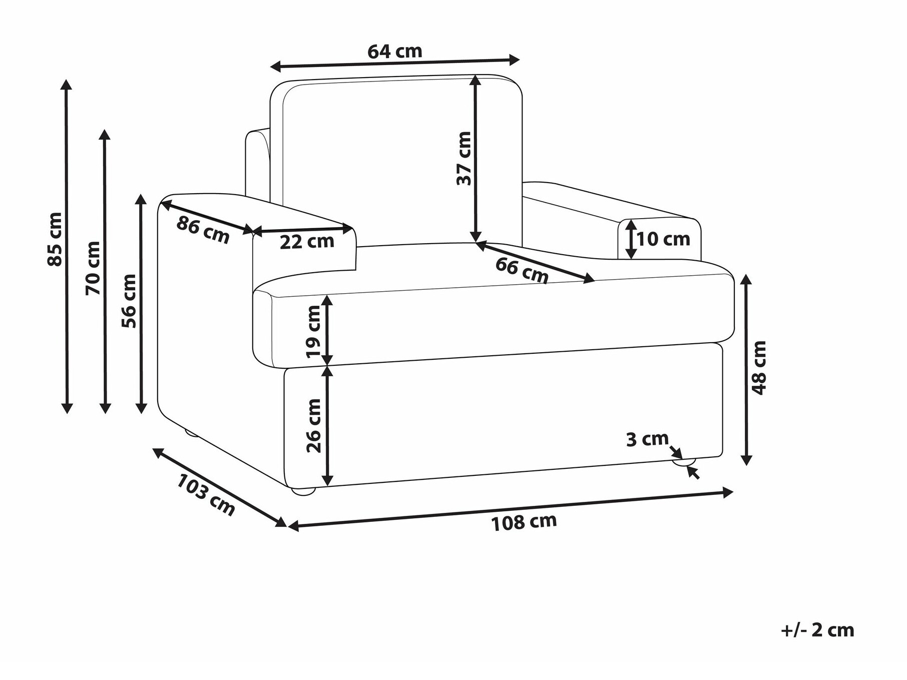 Krēsls Berwyn 1689 (Bēšs)