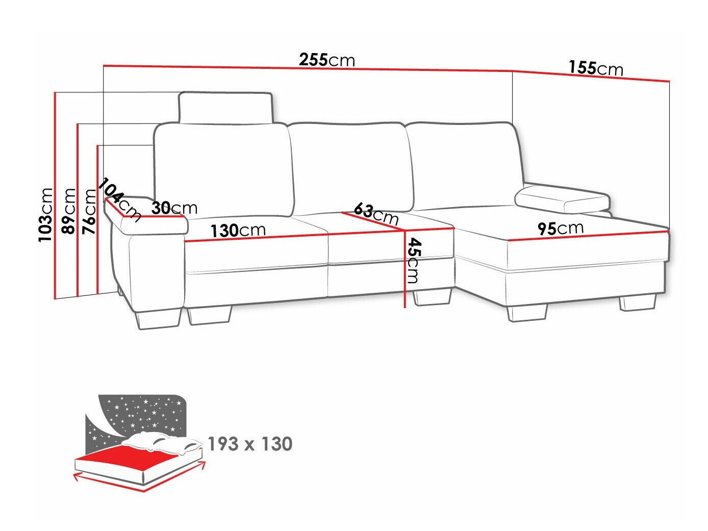 Stūra dīvāns Lincoln 182 (Barrel 03)