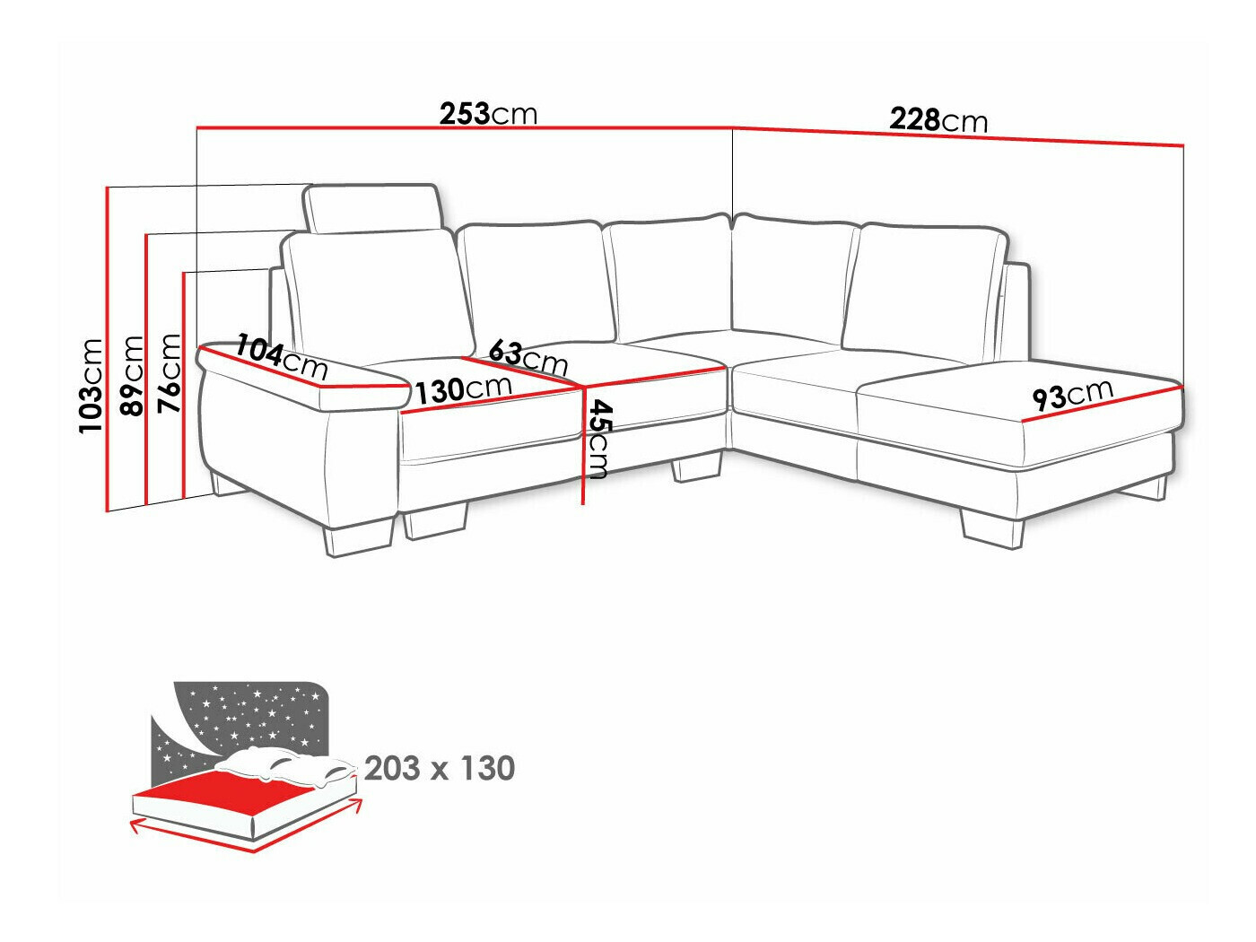 Угловой диван Lincoln 183 (Barrel 03)