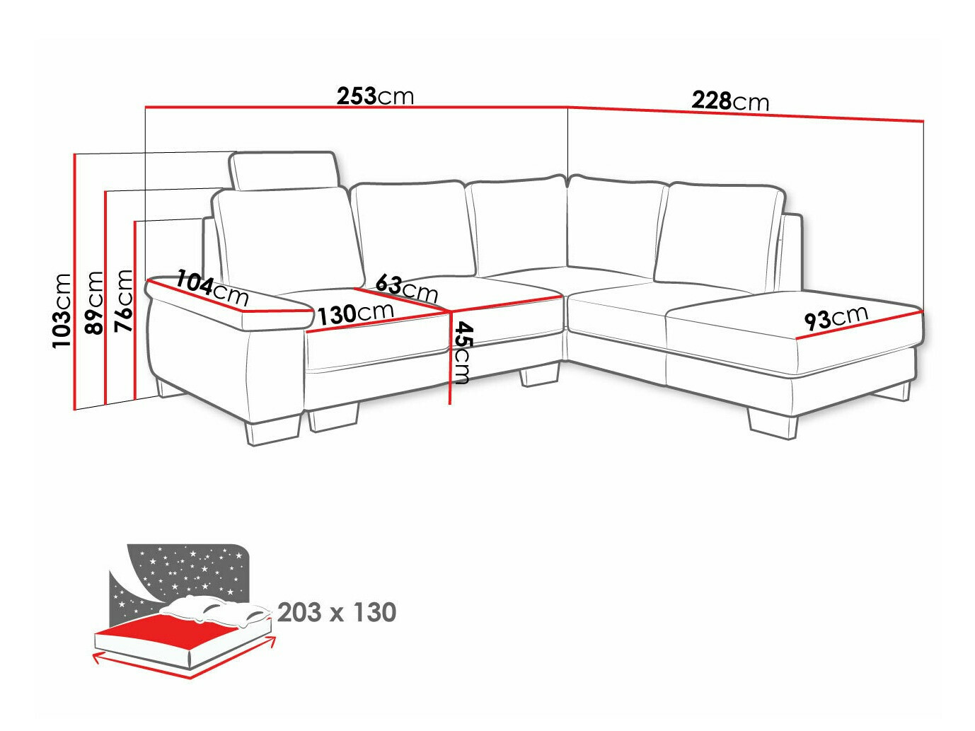 Угловой диван Lincoln 183 (Barrel 03)