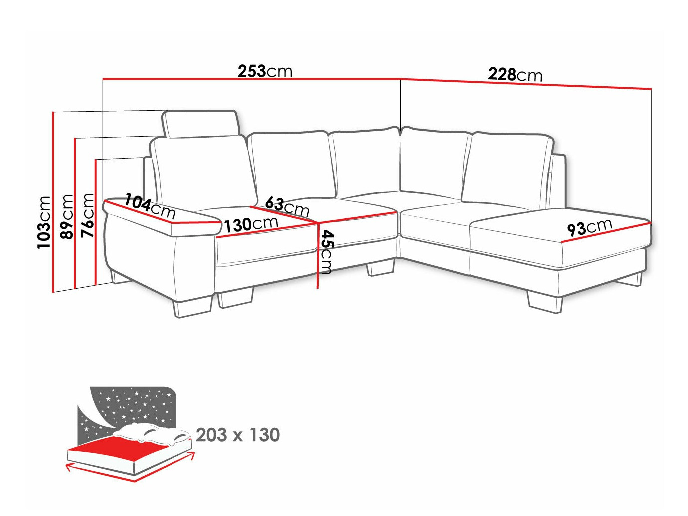 Угловой диван Lincoln 183 (Barrel 19)