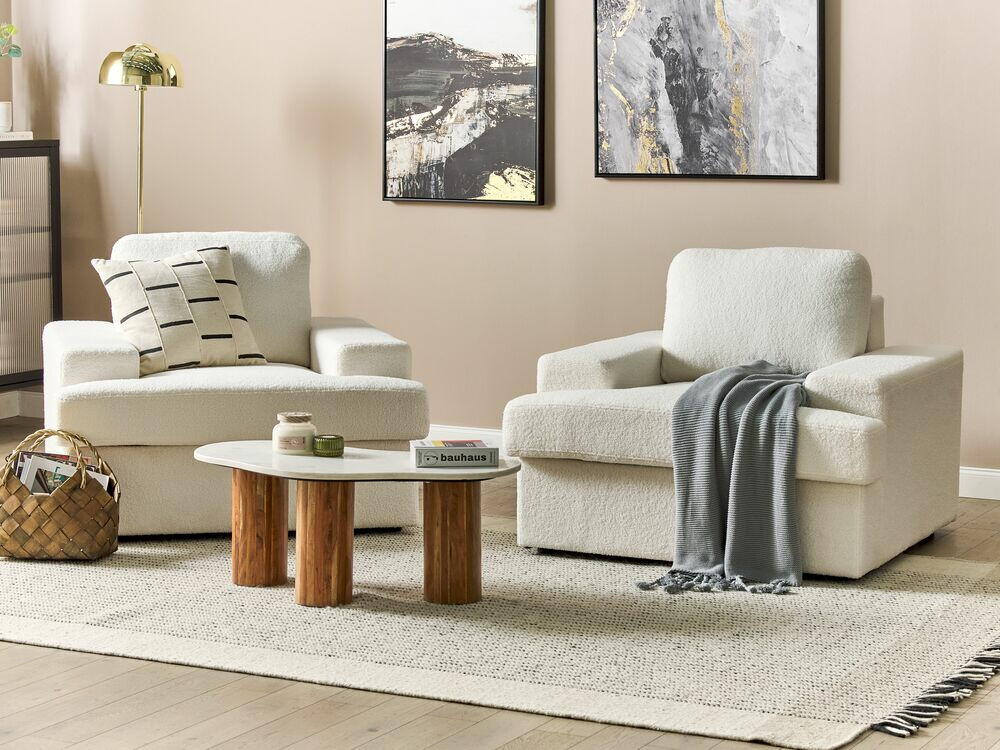 Mīksto mēbeļu komplekts Berwyn 1691 (Balts)