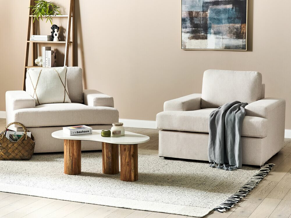 Mīksto mēbeļu komplekts Berwyn 1691 (Bēšs)