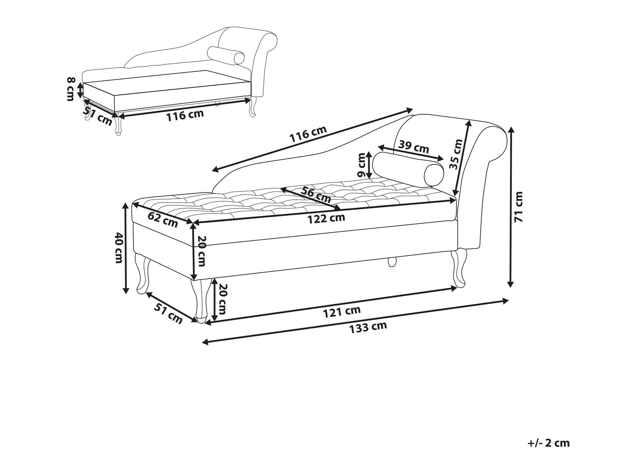 Kušete Berwyn 1074 (Tirkīzs)