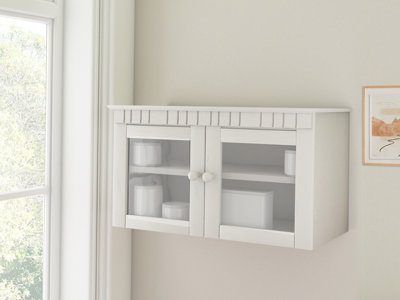 Piekarams plaukts Elbelba 106 (Balts)