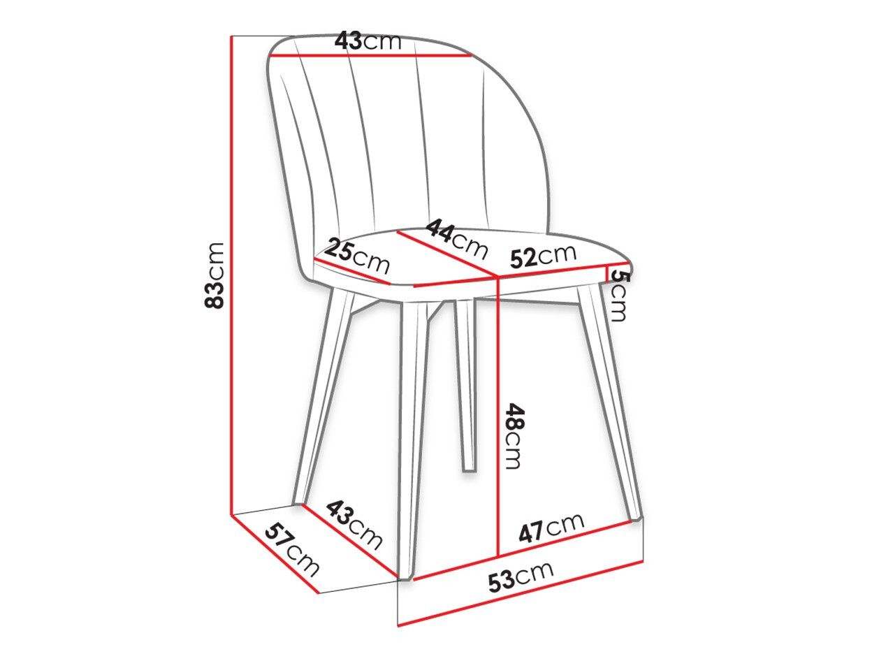 Krēsls Racine 104 (Melns + Magic Velvet 2219)