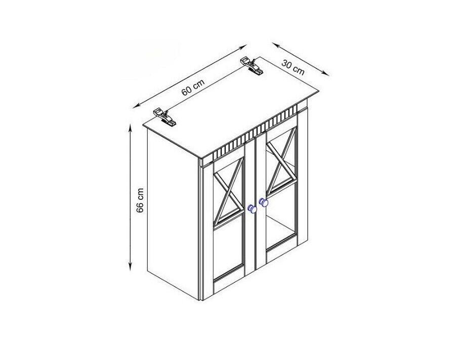 Piekarams vannas istabas skapītis Deletri 102 (Balts + Havana Ozols)