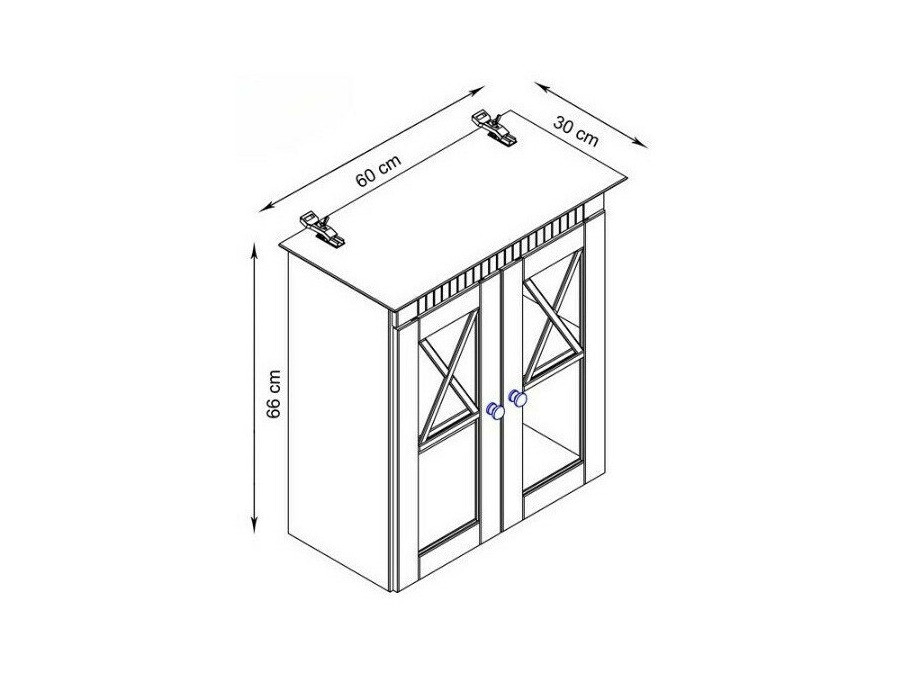 Piekarams vannas istabas skapītis Deletri 102 (Priede)