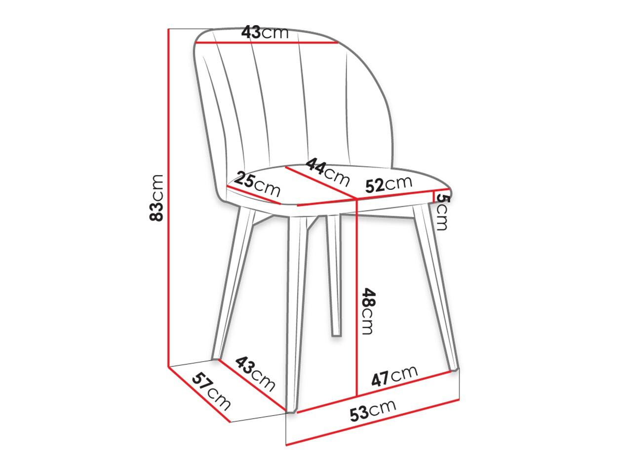 Стул Racine 104 (Коричневый + Magic Velvet 2217)