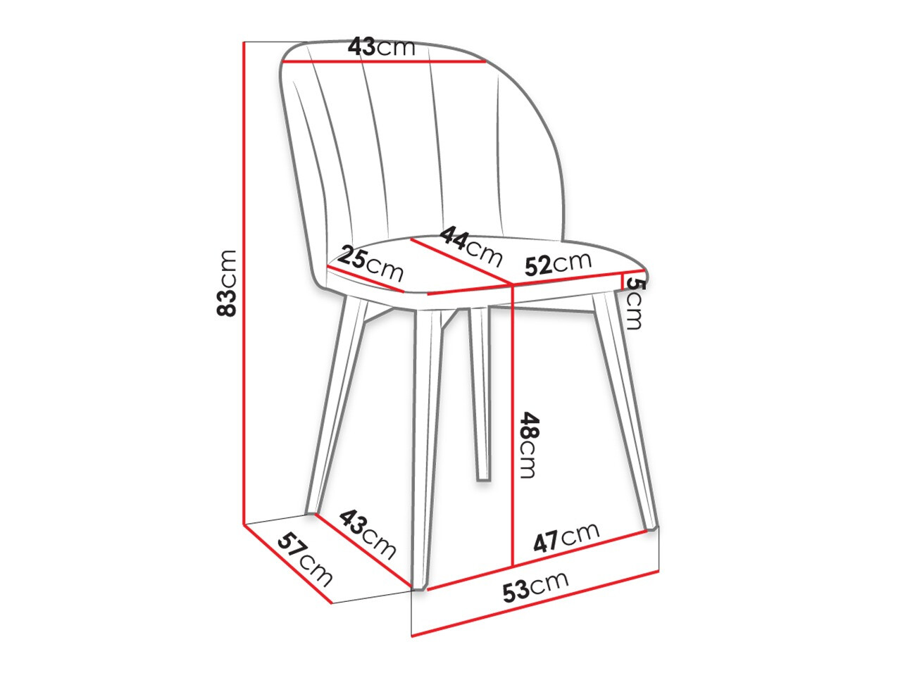 Стул Racine 104 (Коричневый + Magic Velvet 2225)