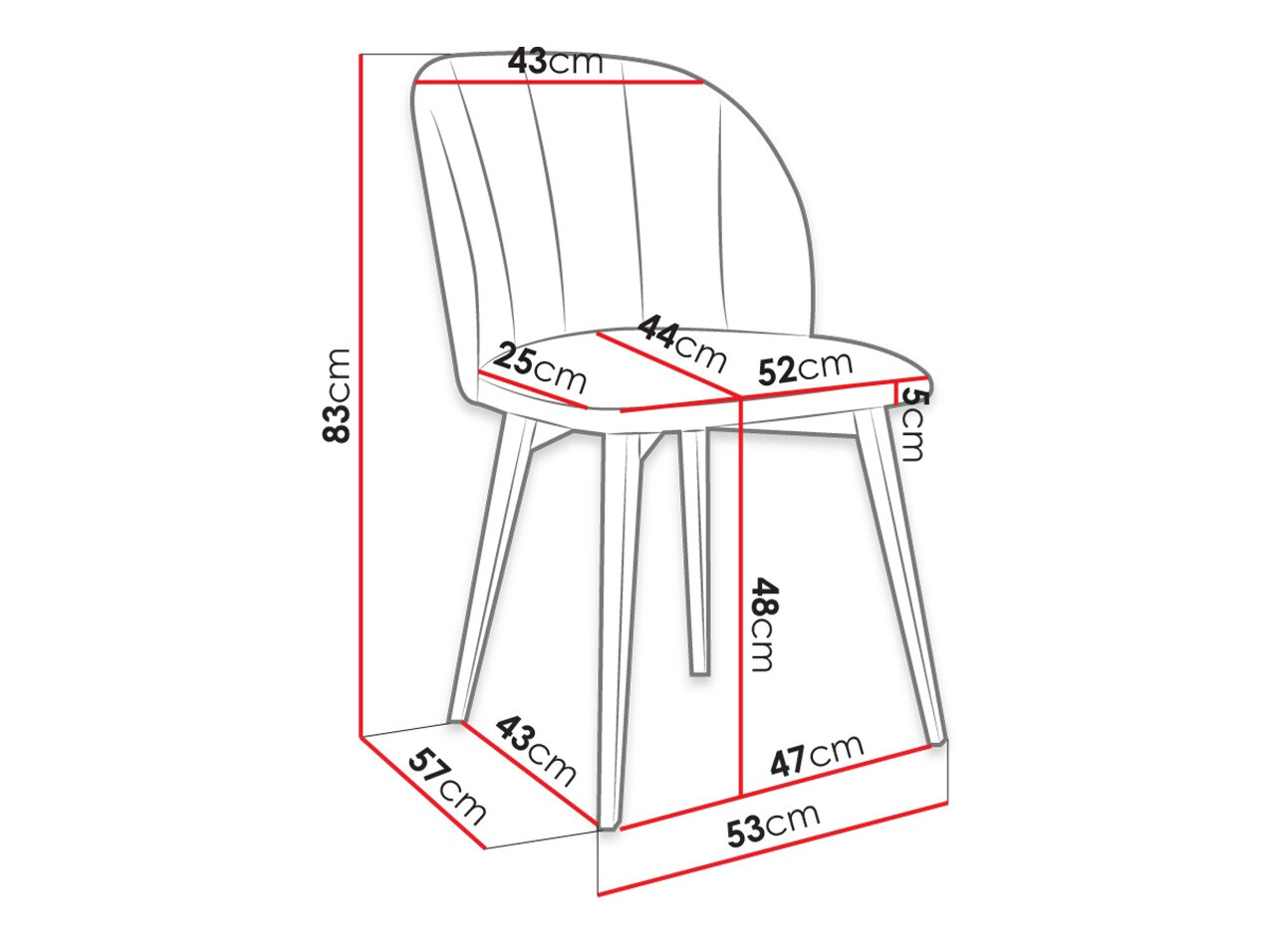 Стул Racine 104 (Коричневый + Magic Velvet 2250)