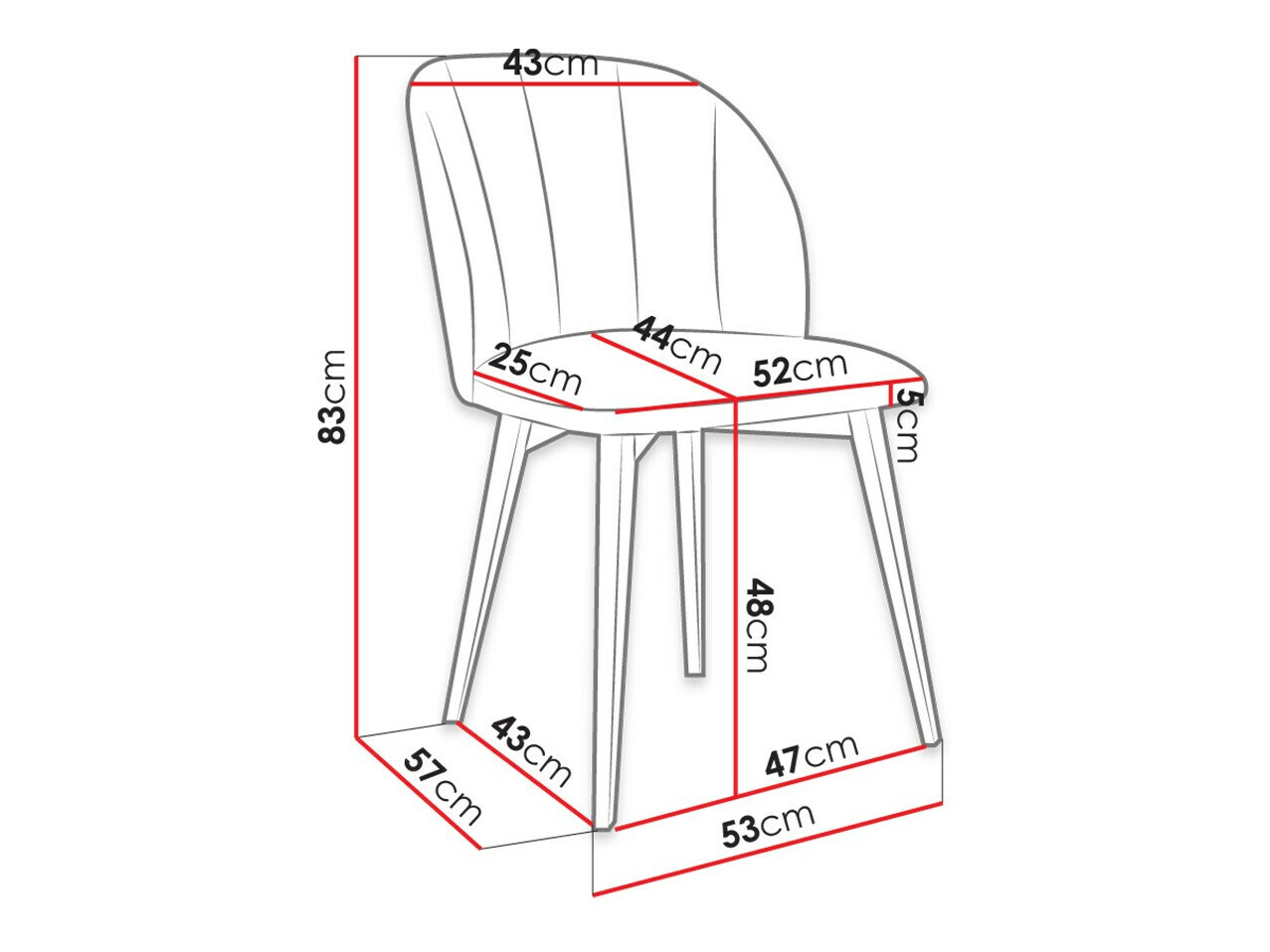 Стул Racine 104 (Коричневый + Magic Velvet 2258)