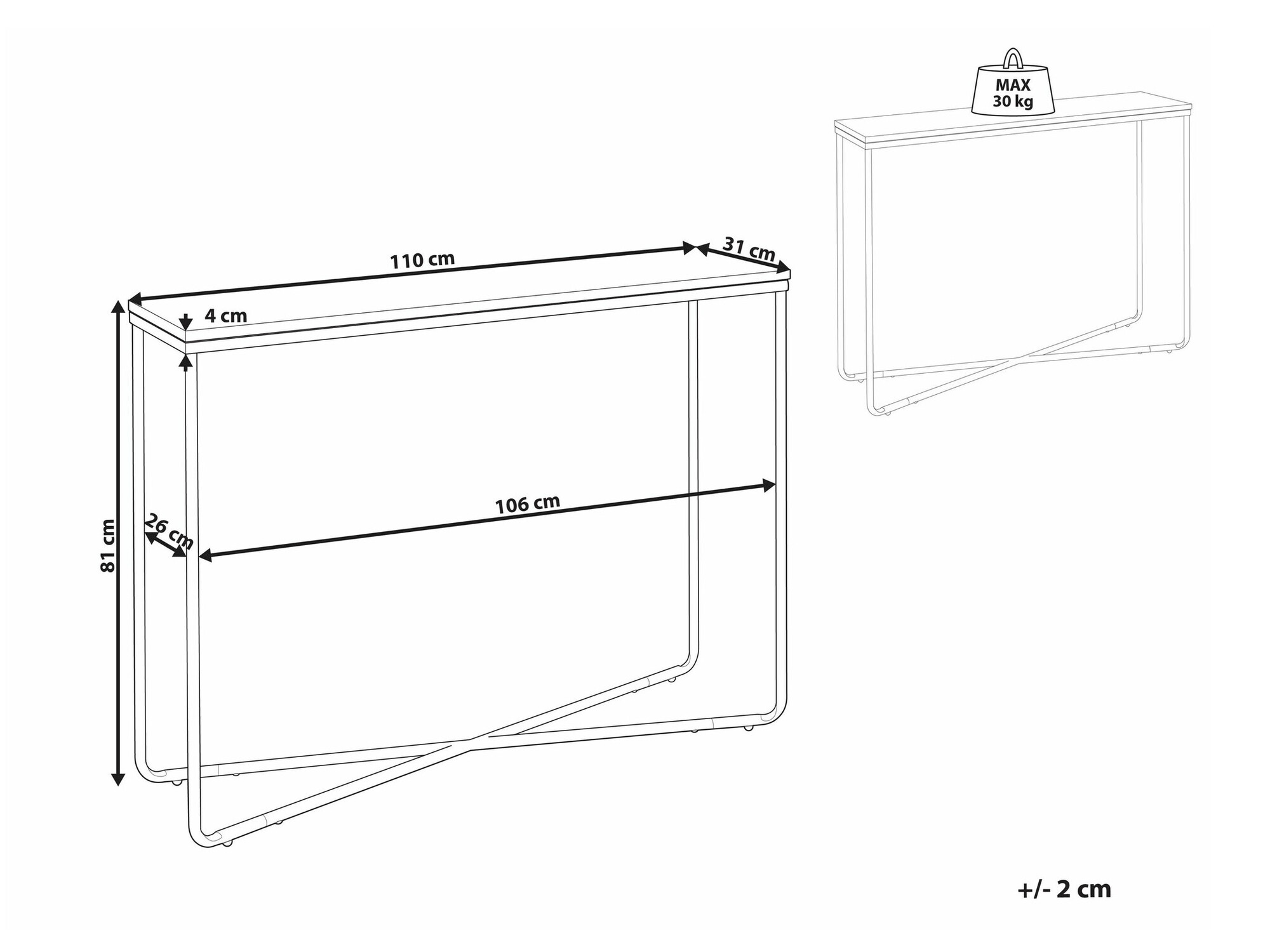 Консоль Berwyn 1714