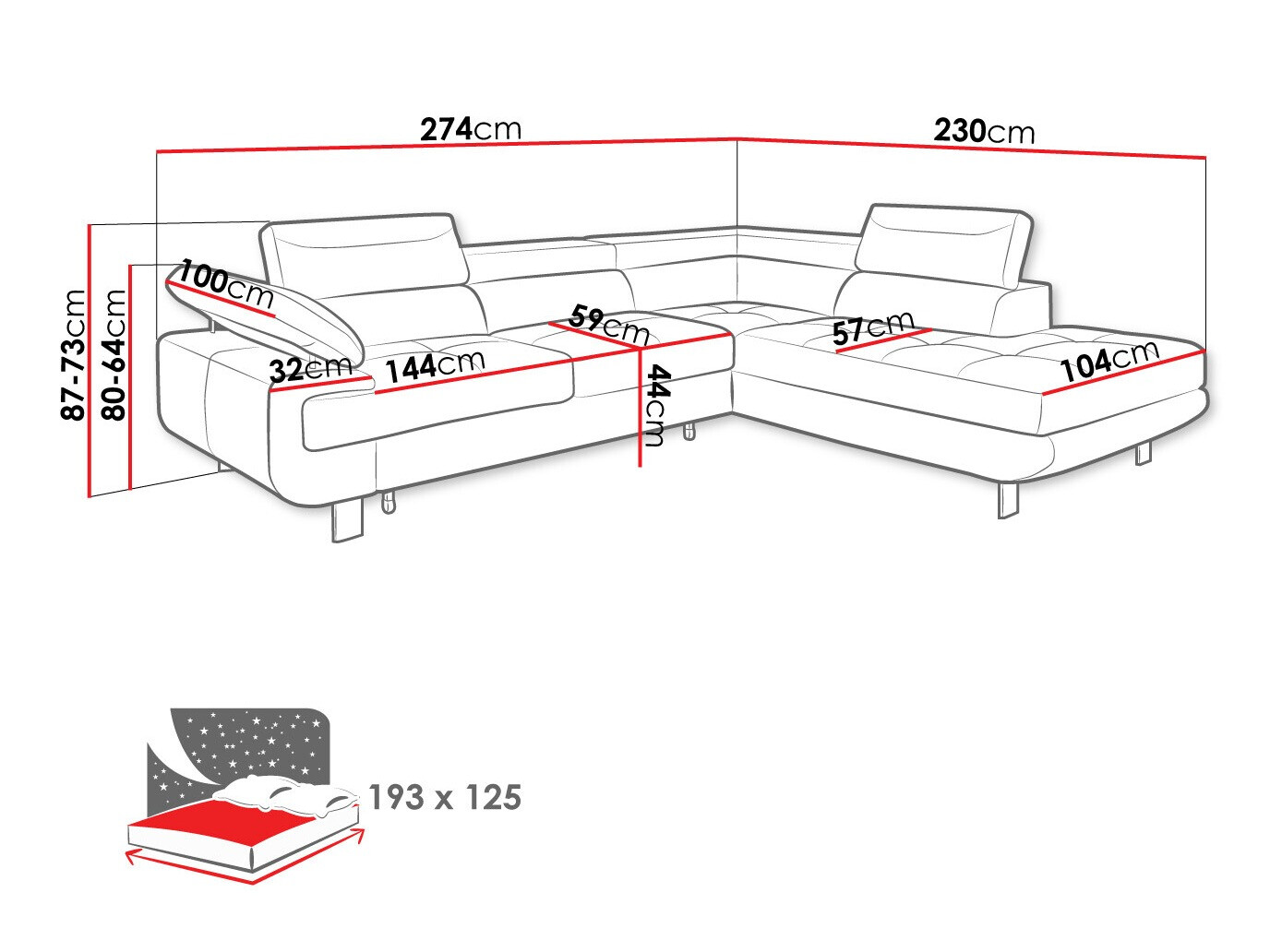 Stūra dīvāns Lincoln 188 (Barrel 03)