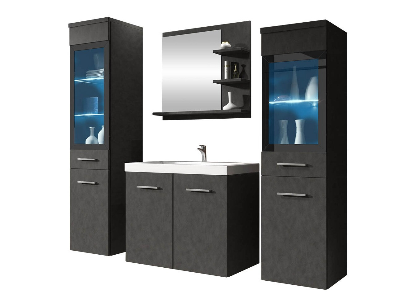 Набор для ванной комнаты Sarasota 141 (Матера серый)