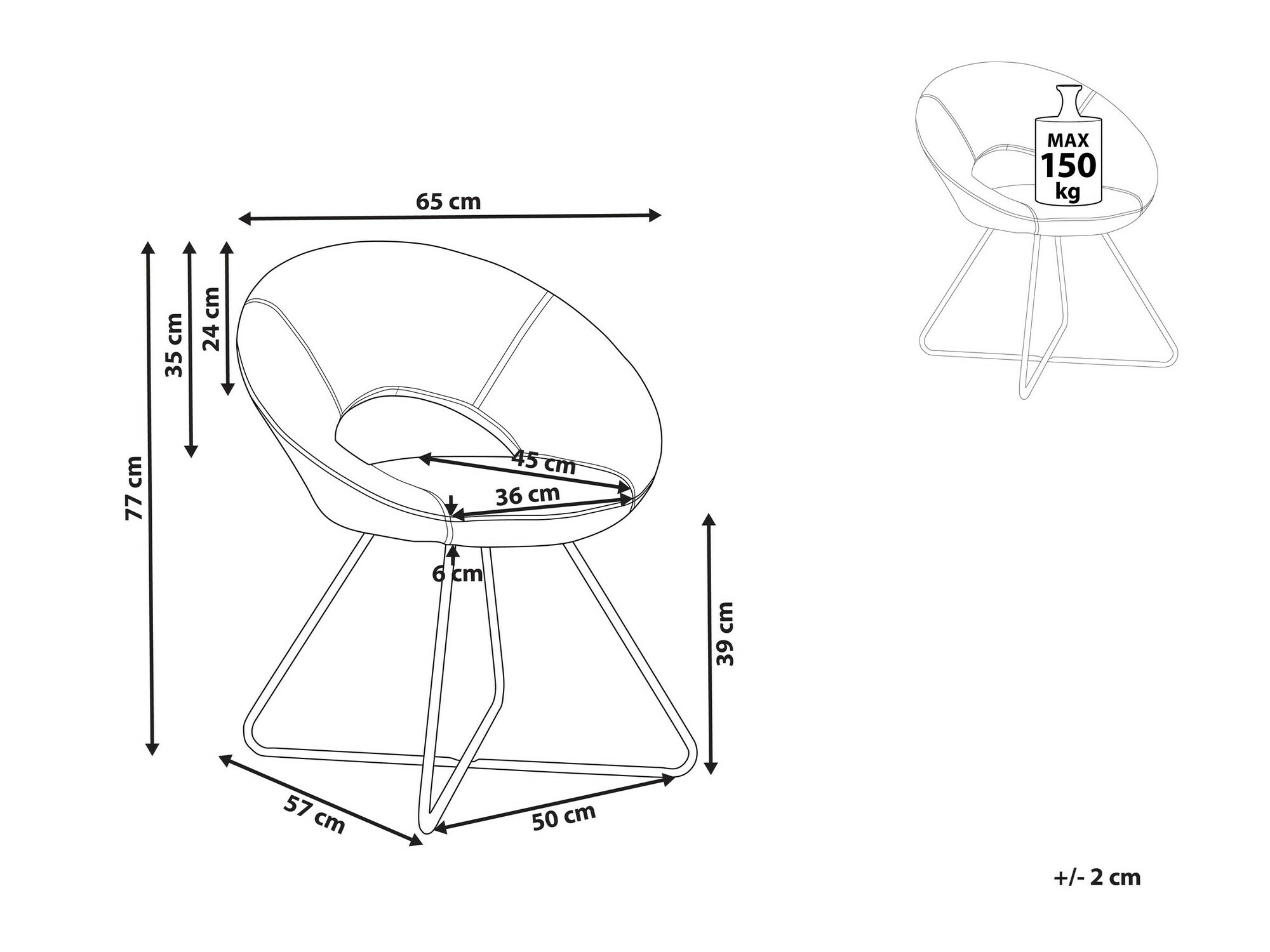 Стул Berwyn 1263 (Белый)