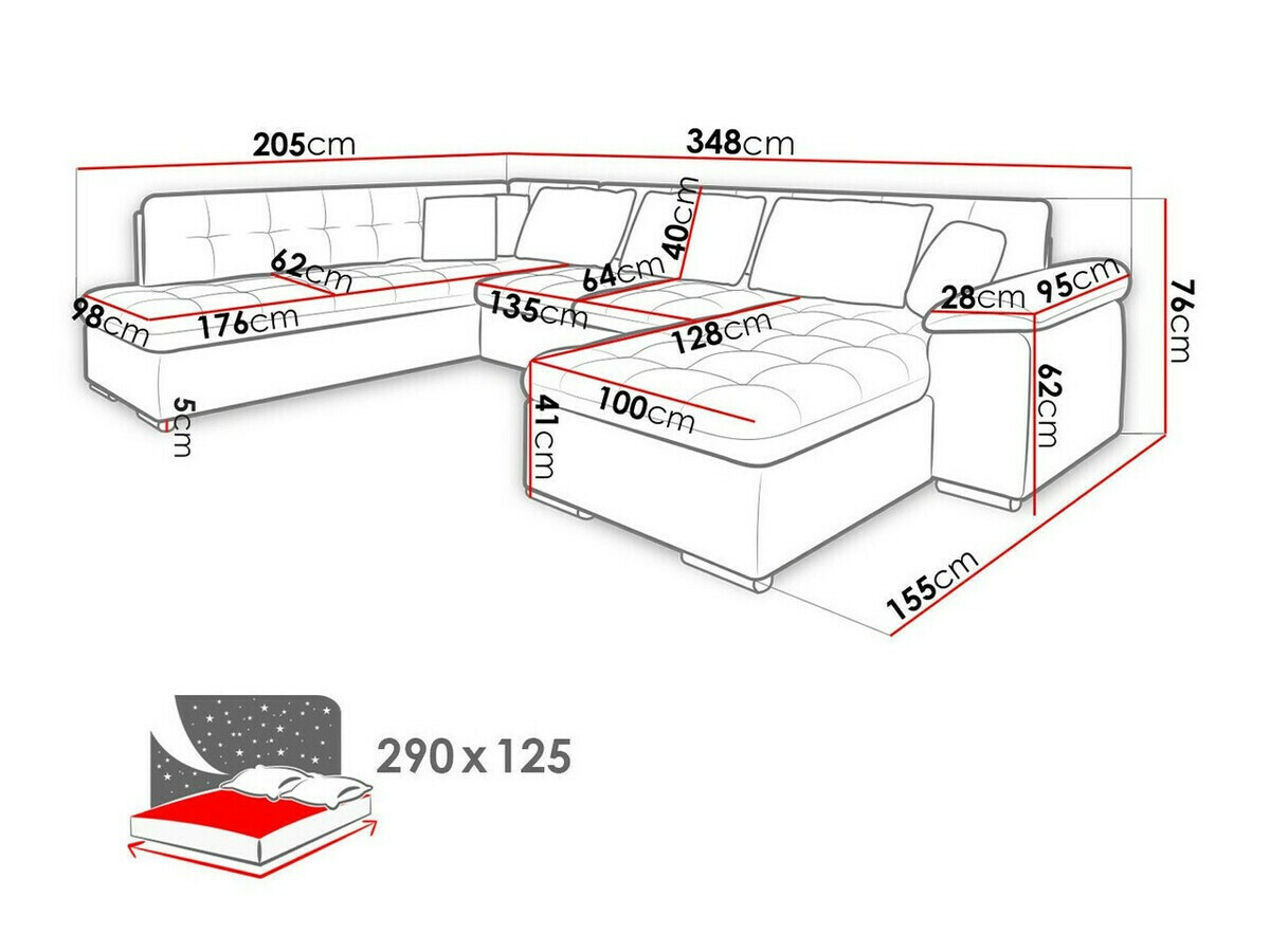 Stūra dīvāns Comfivo Gemma VI (Magic Velvet 2225-151 + Venus Velvet 2941)
