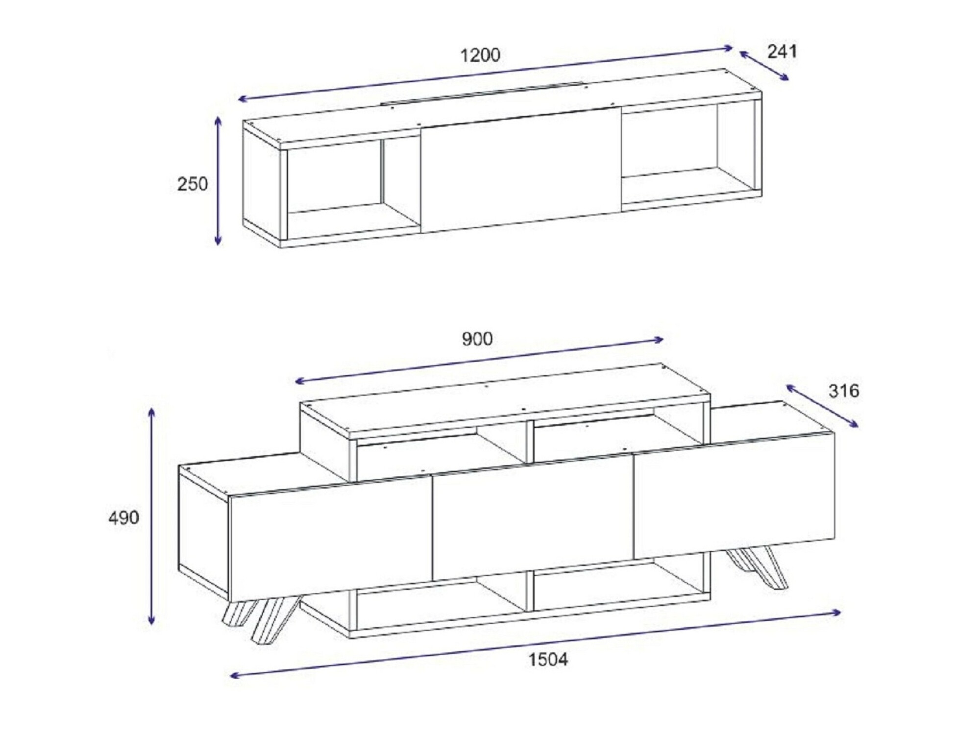TV galds Kailua 1849 (Balts)
