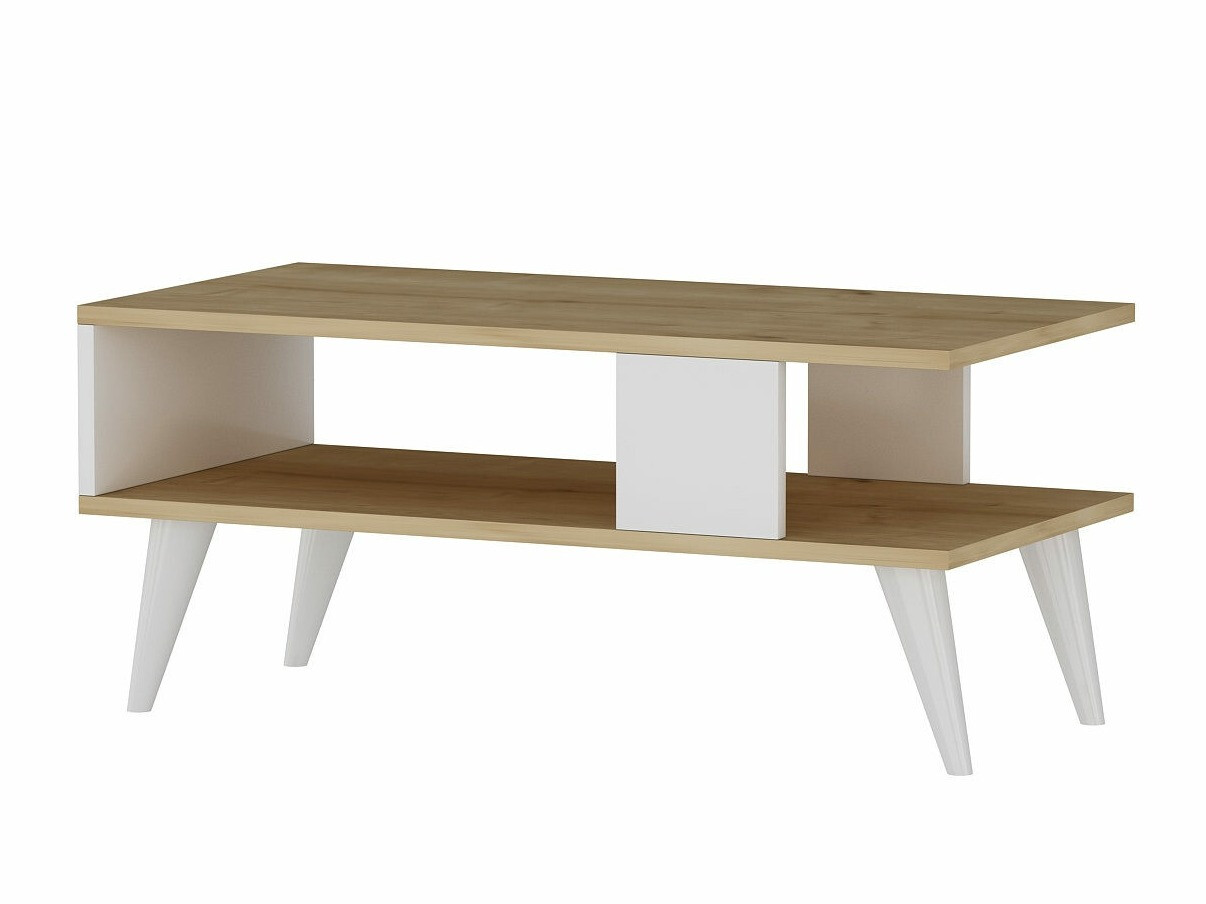 Журнальный столик Kailua 1866 (Белый + Дуб)