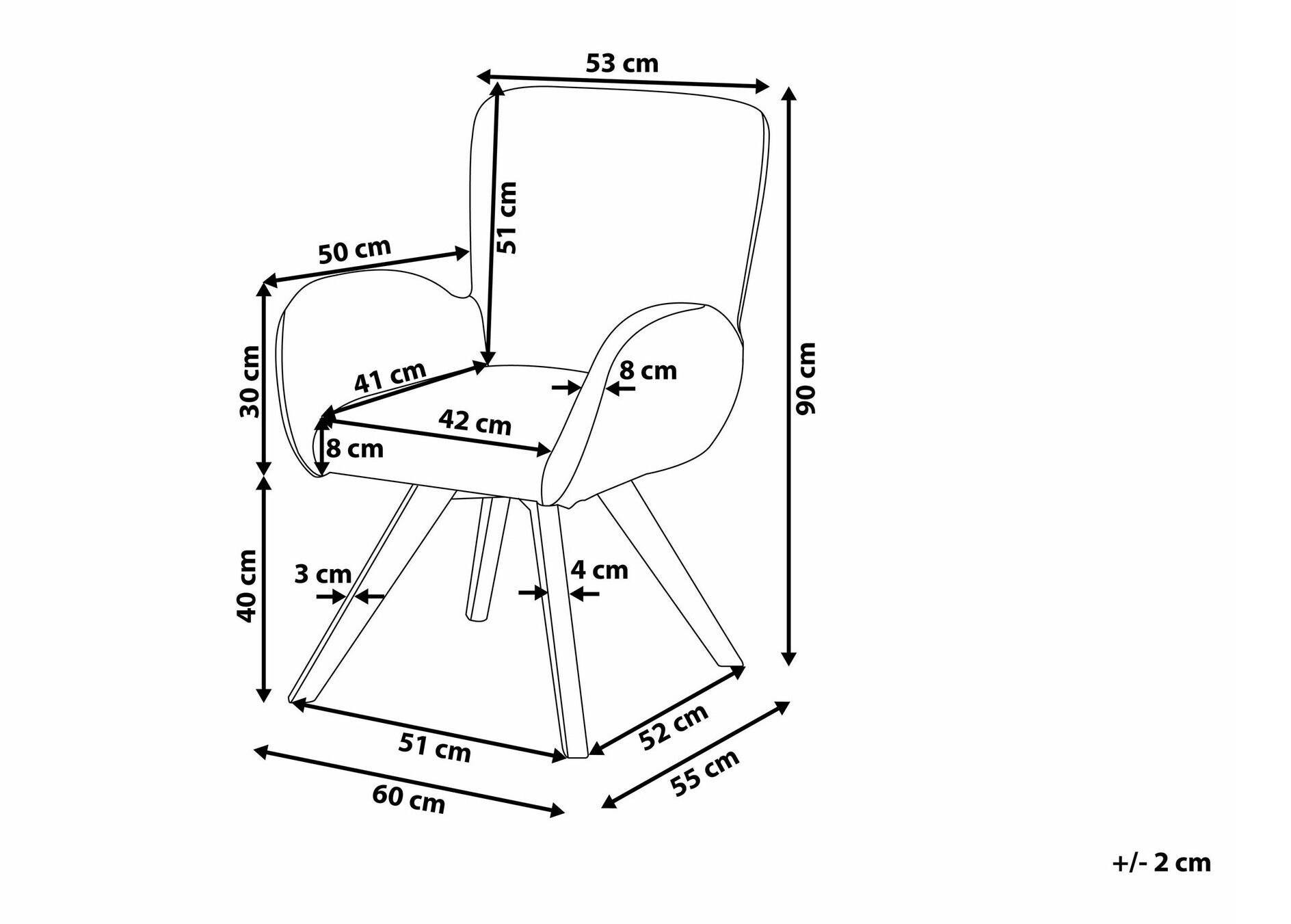 Кресло Berwyn 440 (Белый)