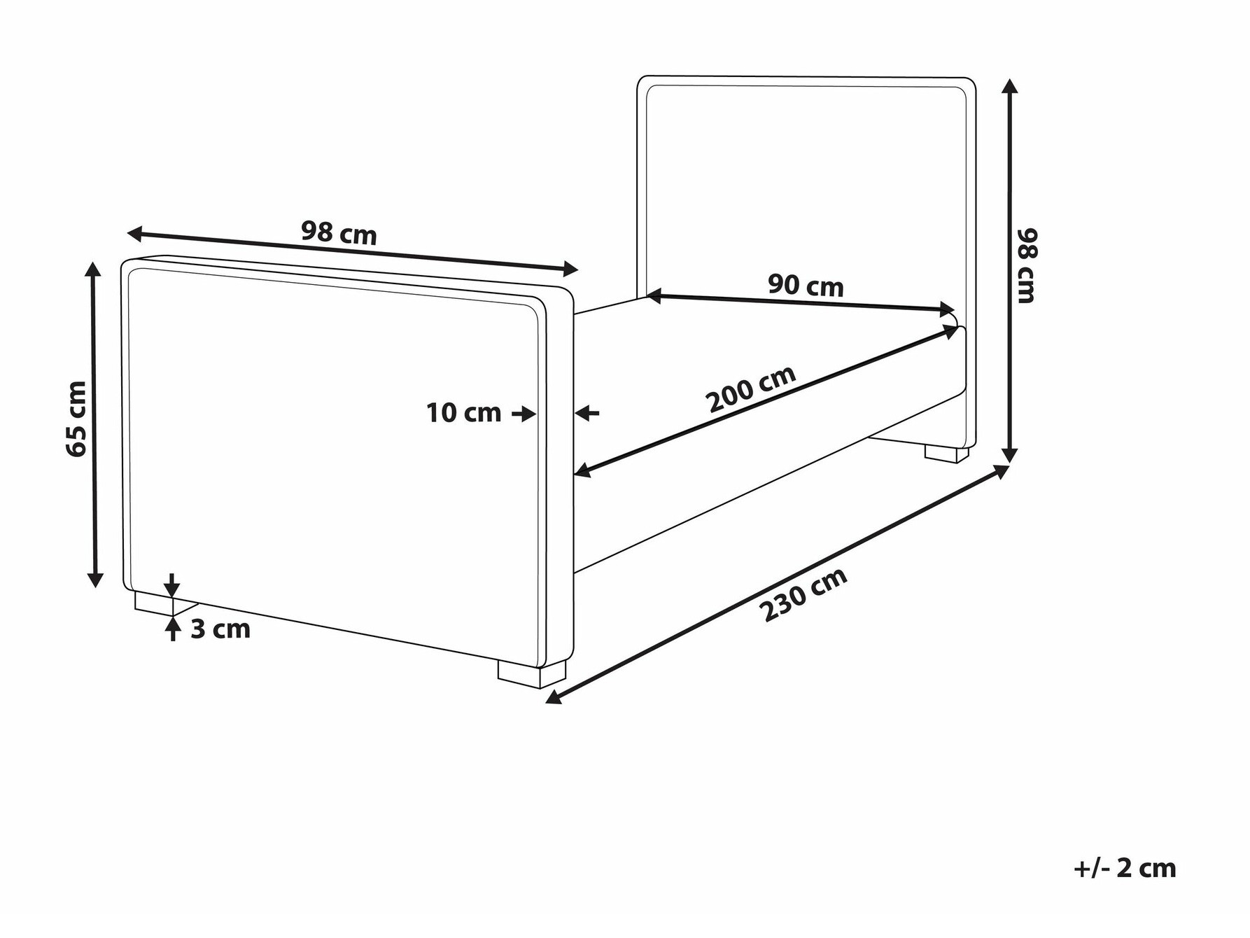 Кровать Berwyn 1728 (Синий)