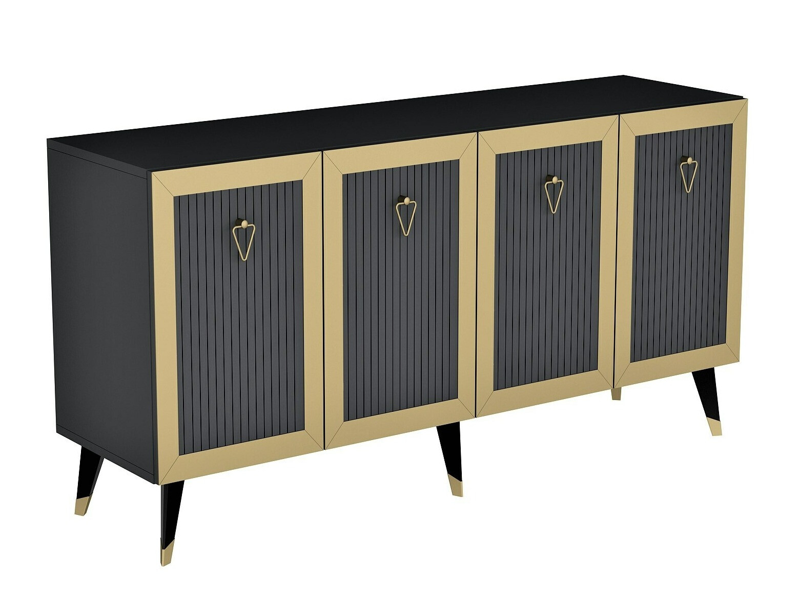 Шкафчик Kailua 1868 (Anhtracite + Золотой)