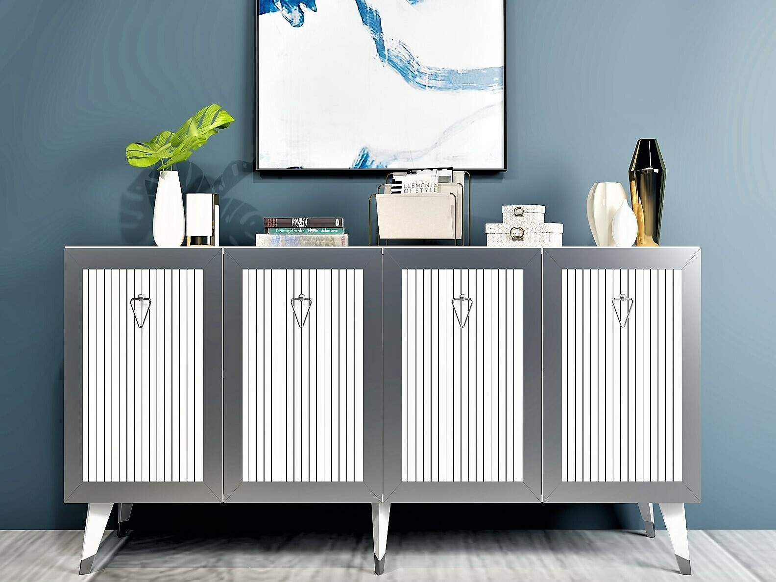 Skapis Kailua 1868 (Balts + SIlver)