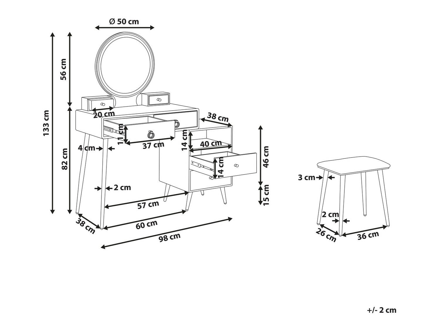 Grima galds Berwyn 1731 (Melns + Zelta)