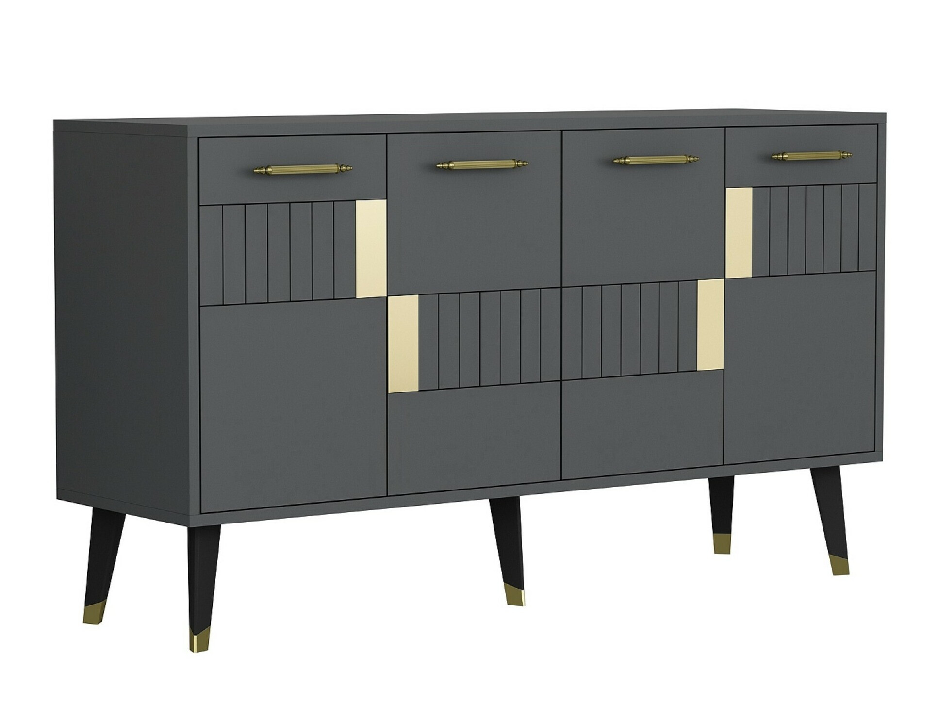 Skapis Kailua 1882 (Antracīts + Zelta)