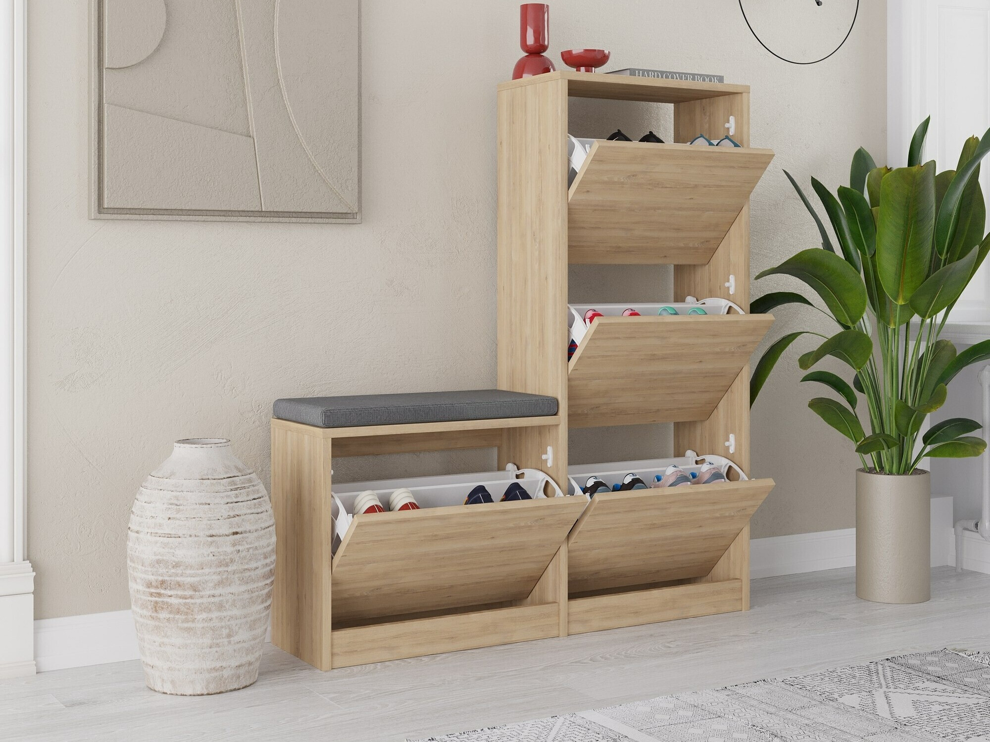 Тумба для обуви Kailua 1879 (Дуб)