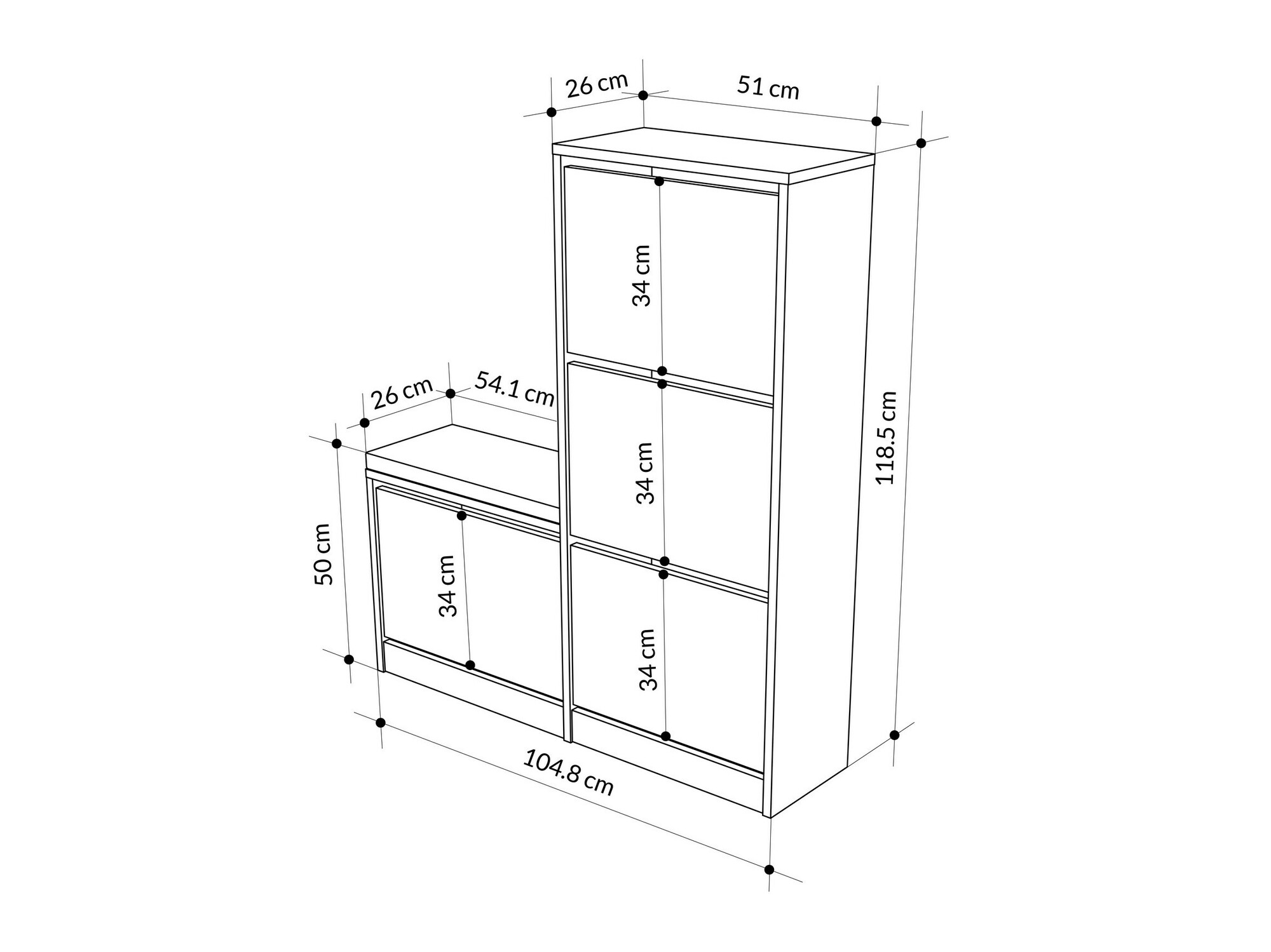 Тумба для обуви Kailua 1879 (Серый)