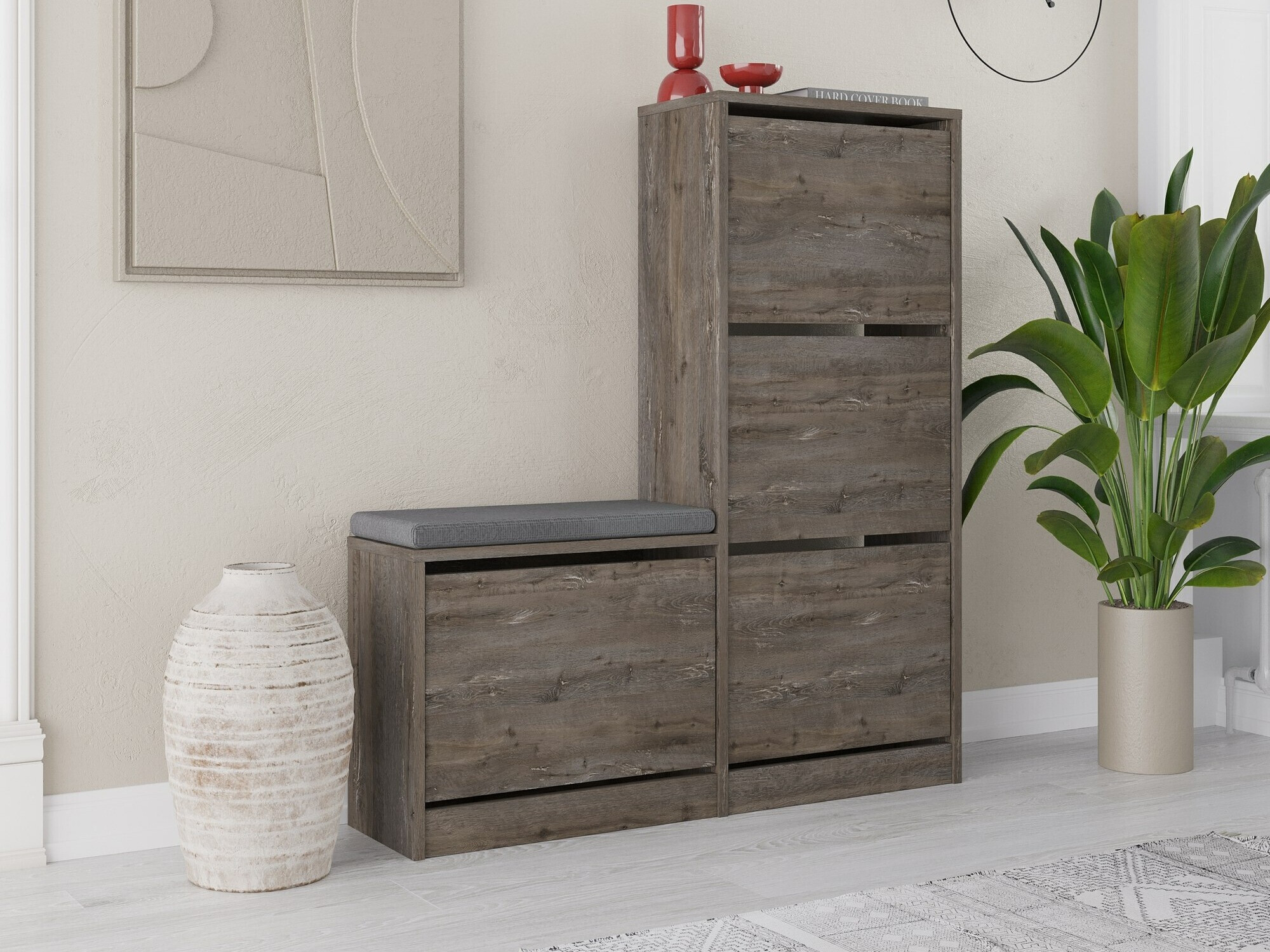 Тумба для обуви Kailua 1879 (Темно-коричневый)