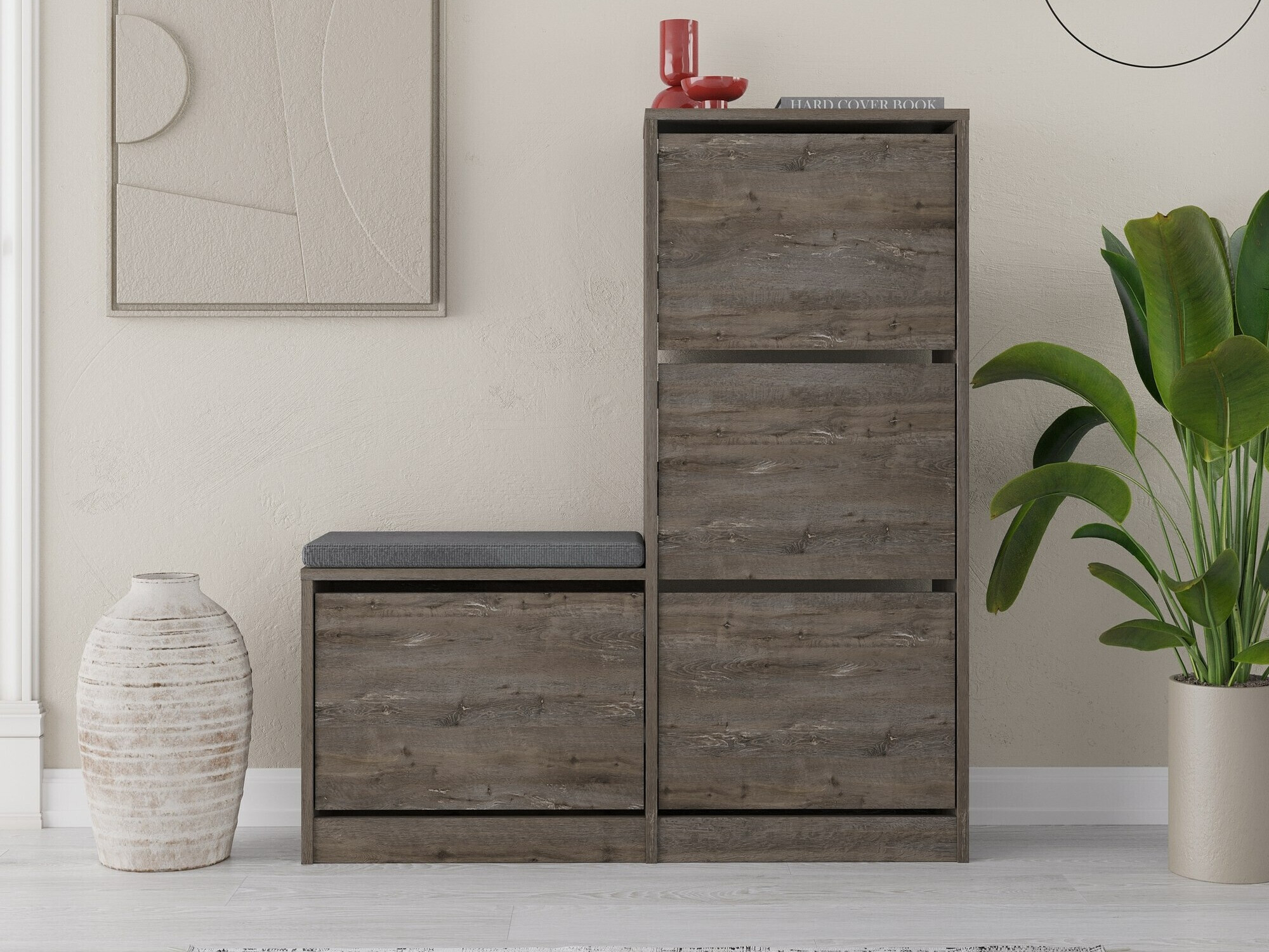 Тумба для обуви Kailua 1879 (Темно-коричневый)