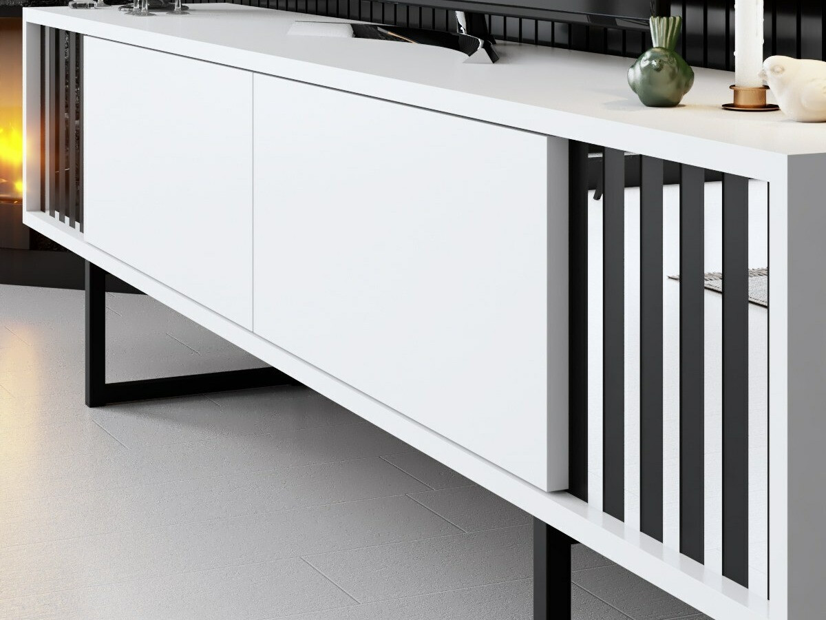 Viesistabas komplekts Kailua 2398 (Balts)