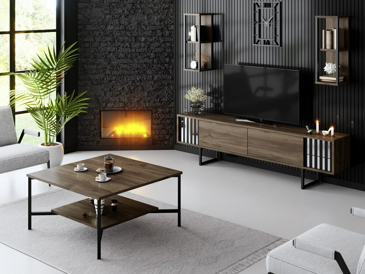 Viesistabas komplekts Kailua 2398 (Riekstkoks)