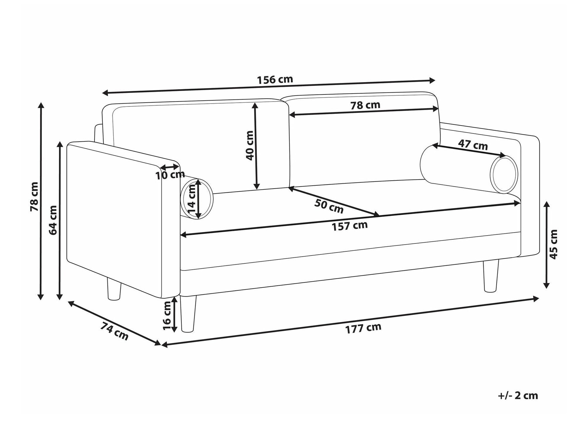 Диван Berwyn 1734 (Бежевый)