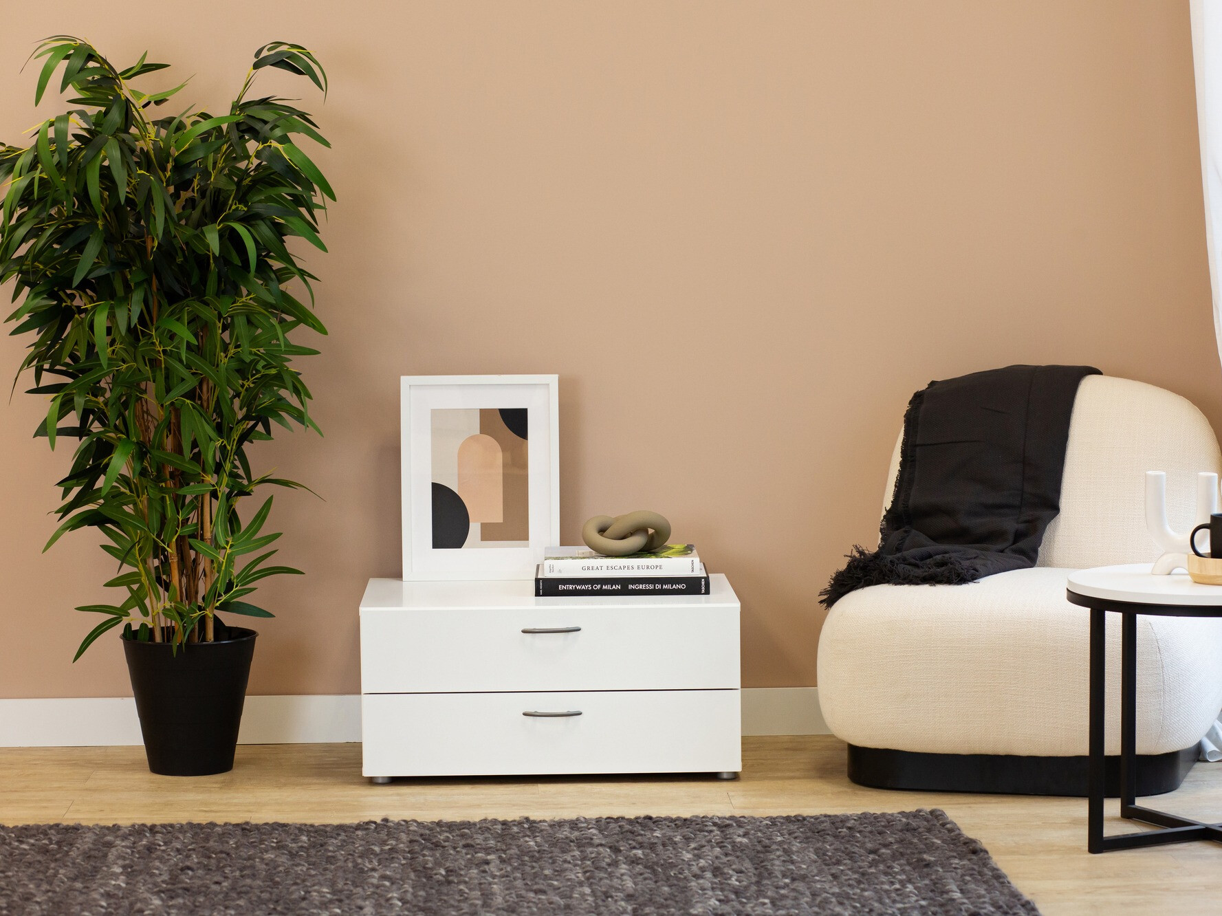 Kafijas galdiņš Bristol 185 (Balts)