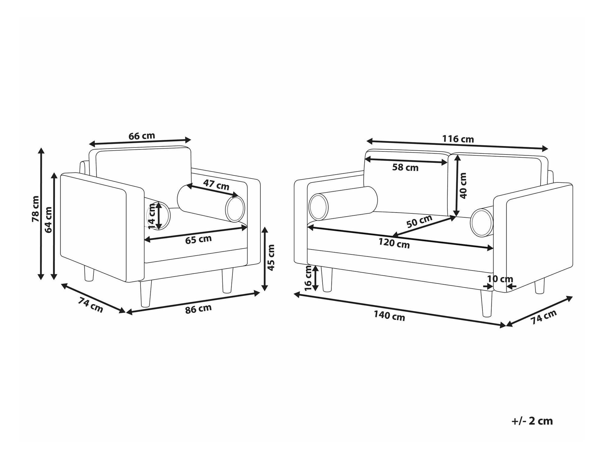 Mīksto mēbeļu komplekts Berwyn 1735 (Zaļš)