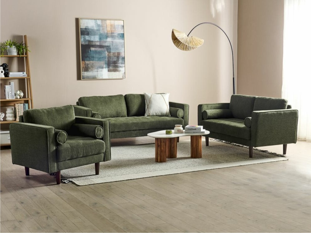 Mīksto mēbeļu komplekts Berwyn 1737 (Zaļš)