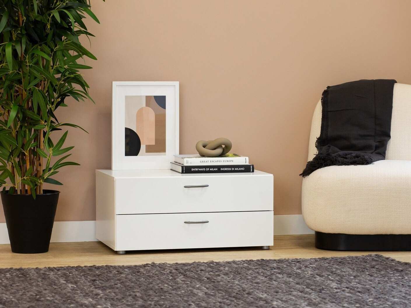 Kafijas galdiņš Bristol 185 (Balts)