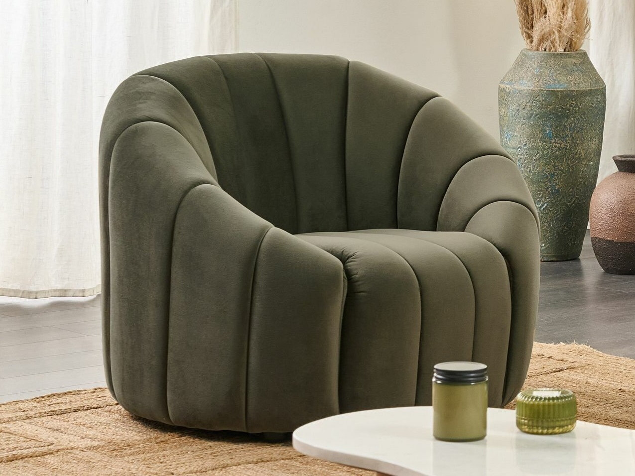 Krēsls Berwyn 1252 (Tumši zaļš)