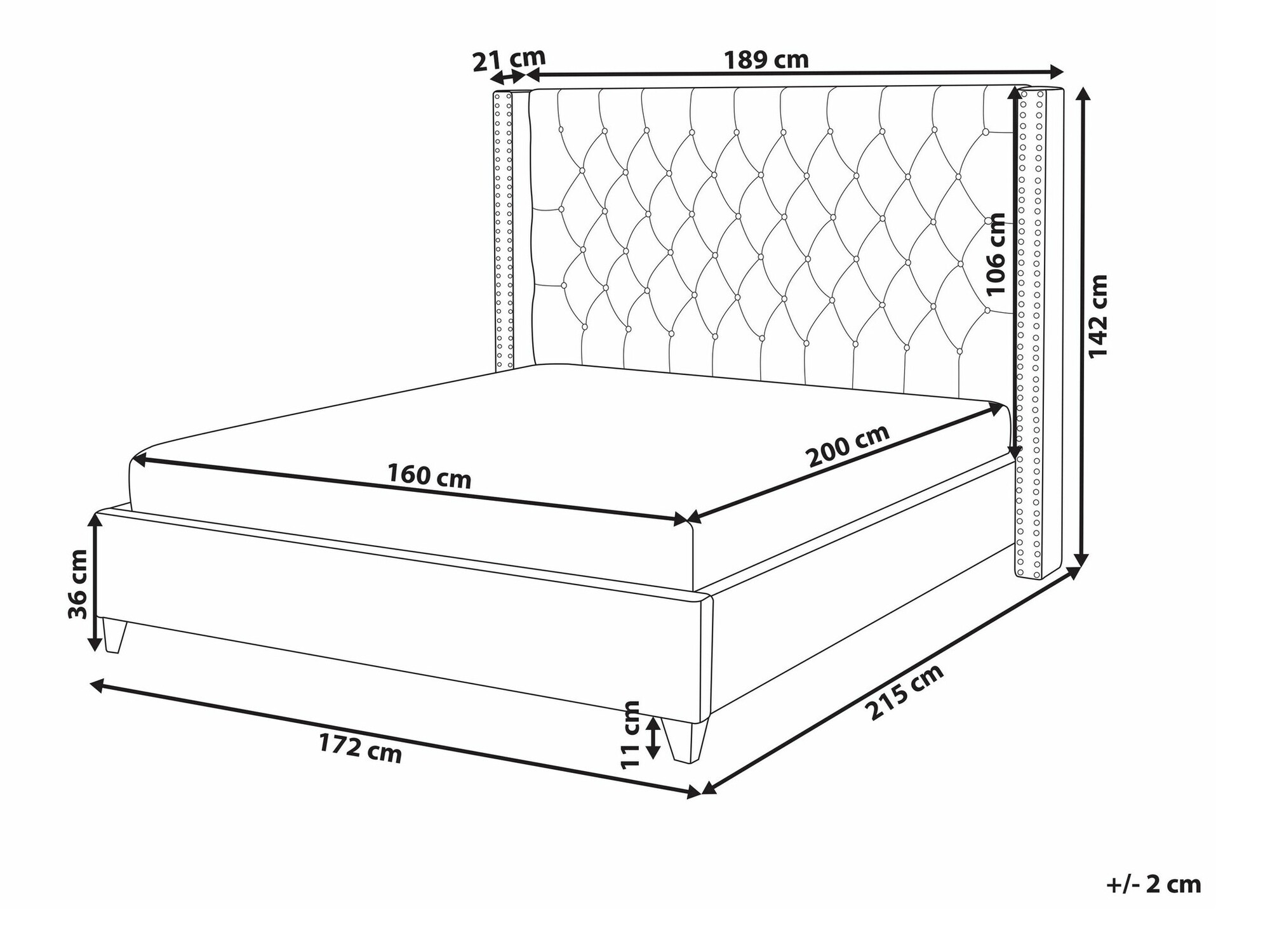 Кровать Berwyn 587 (Белый)