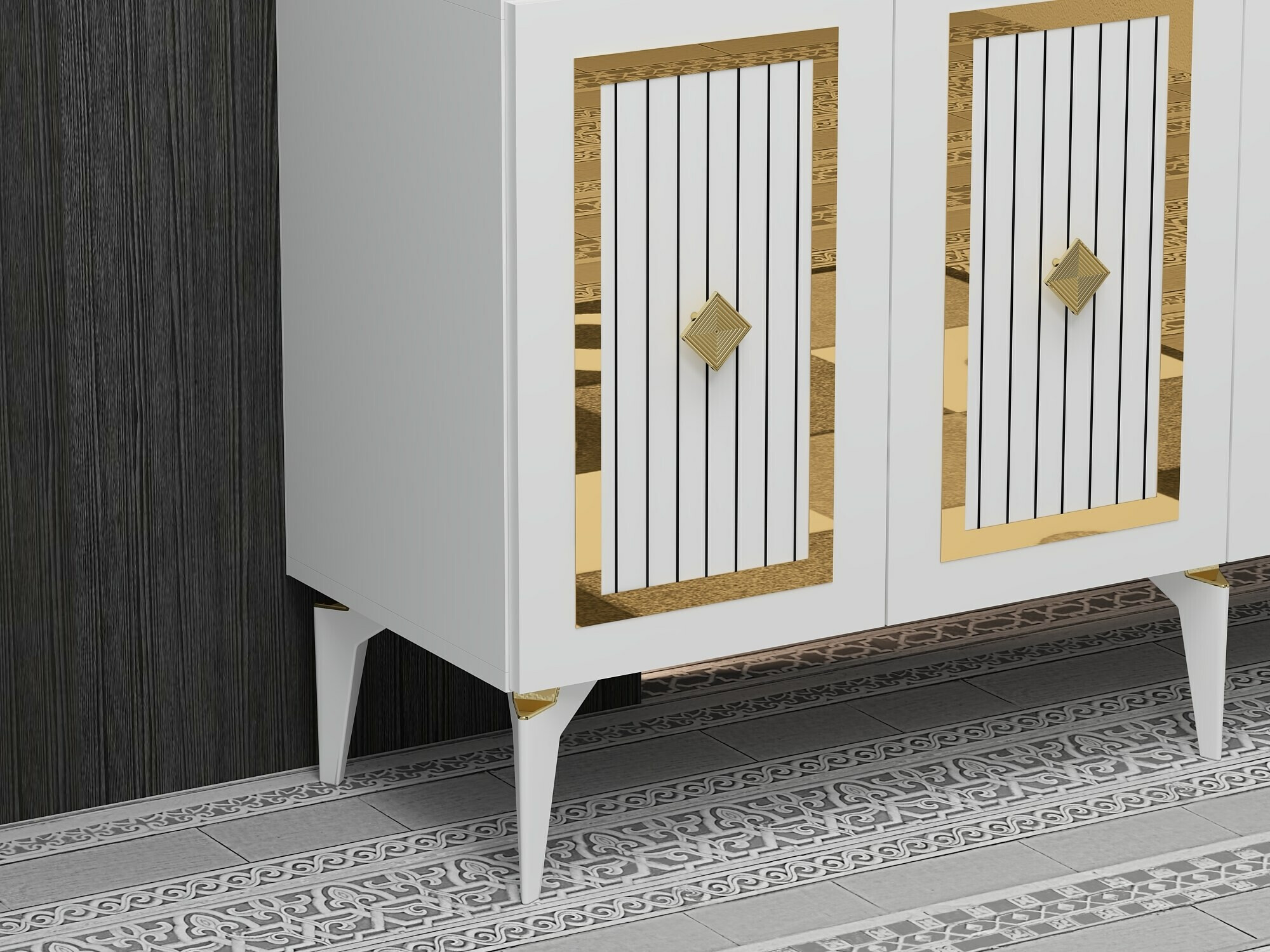 Skapis Kailua 1886 (Balts + Zelta)