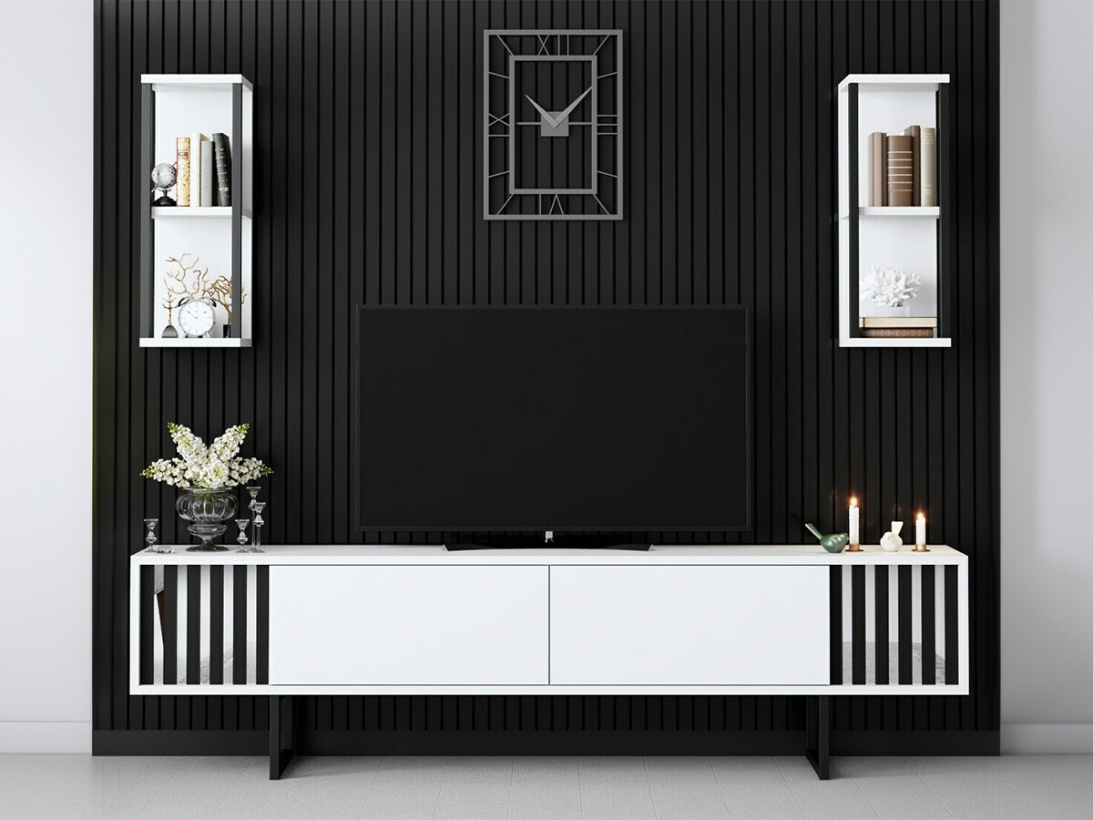 Viesistabas komplekts Kailua 2395 (Balts)