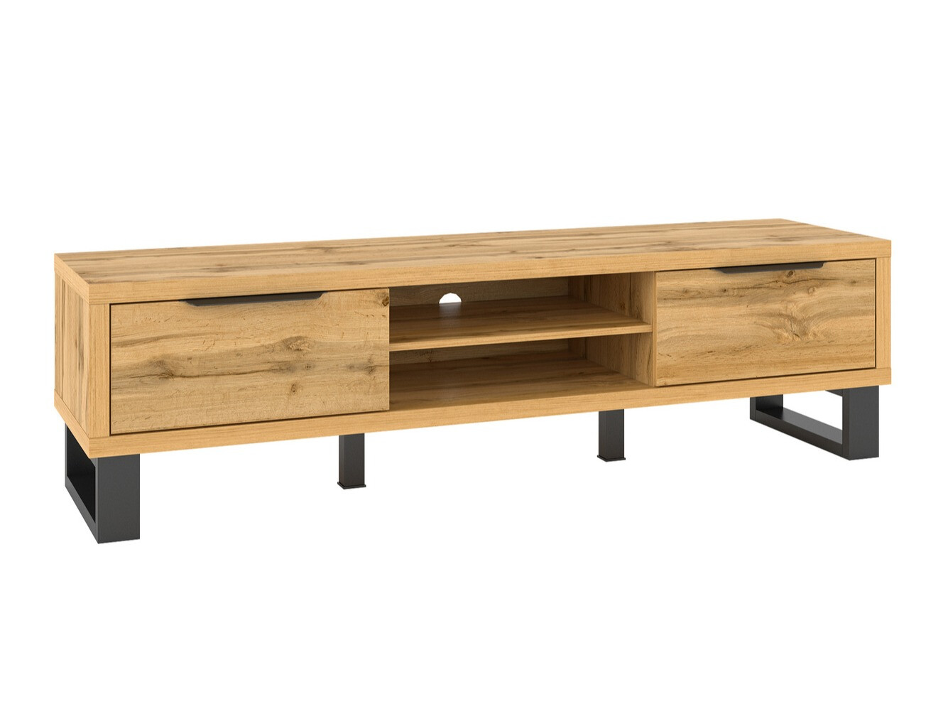 ТВ тумба Avicavu 101 (Дуб вотан + Чёрный)