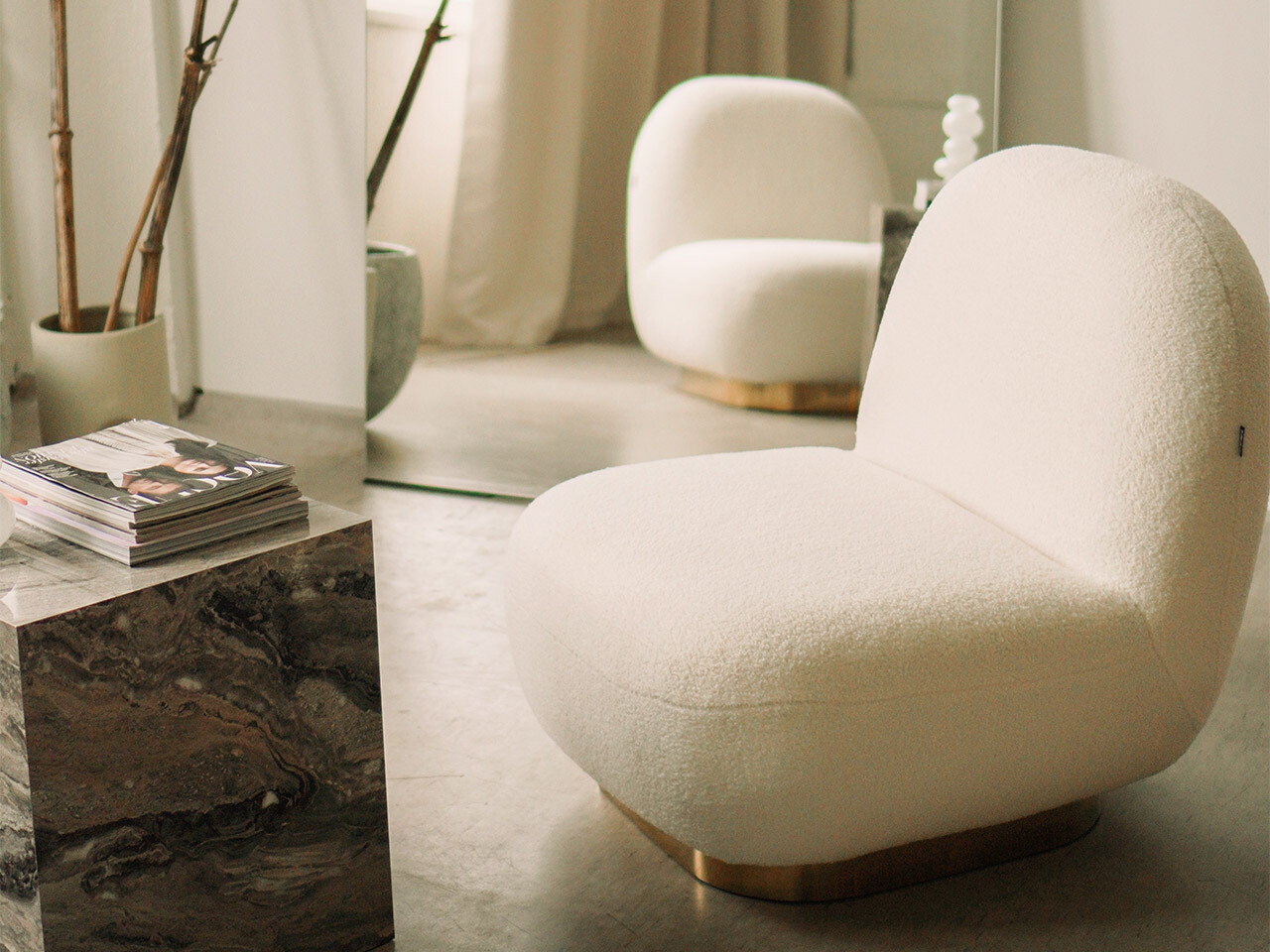 Krēsls Berwyn 1830 (Balts)