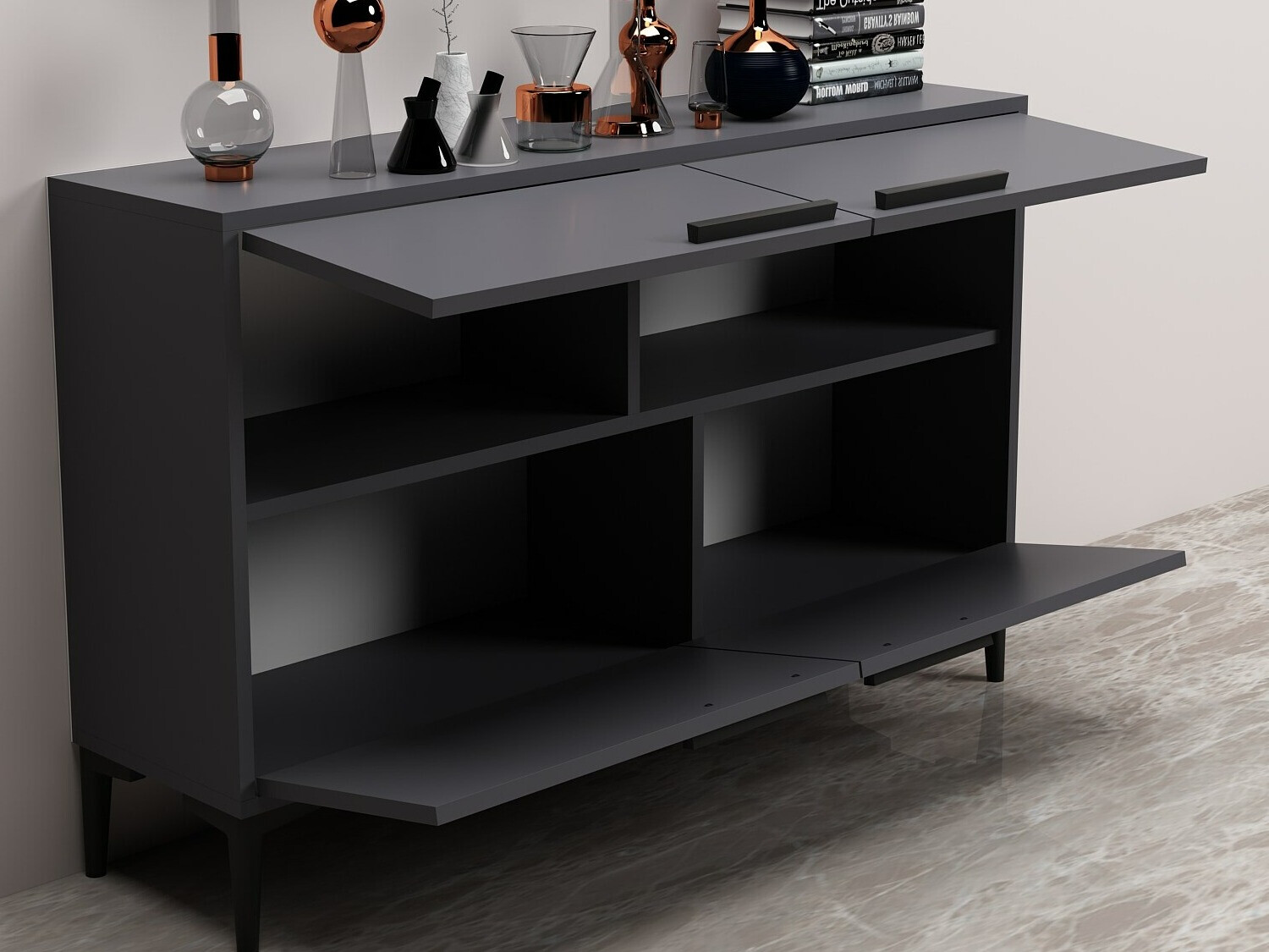 Шкафчик Kailua 1955 (Антрацит)