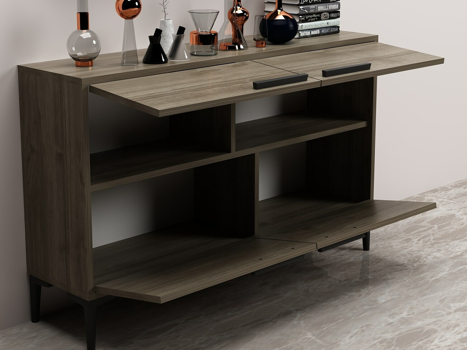 Шкафчик Kailua 1955 (Грецкий орех)